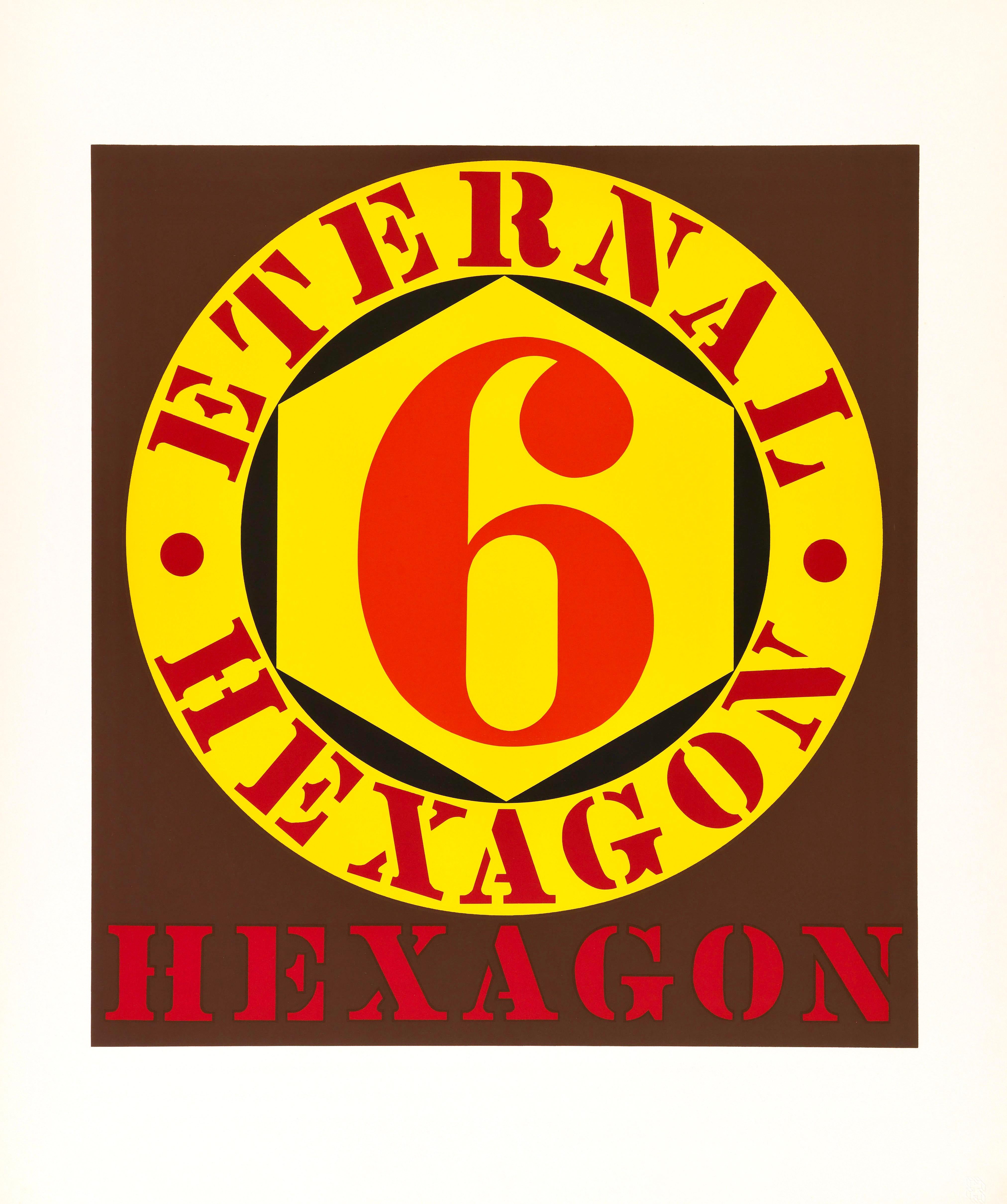 Hexágono eterno (Sheehan 33), X + X, Diez obras de diez pintores, Robert Indiana en venta 3