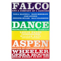 Falco Dance Company, 1968, Screen Print on Silver Reflective Paper, Pop Art