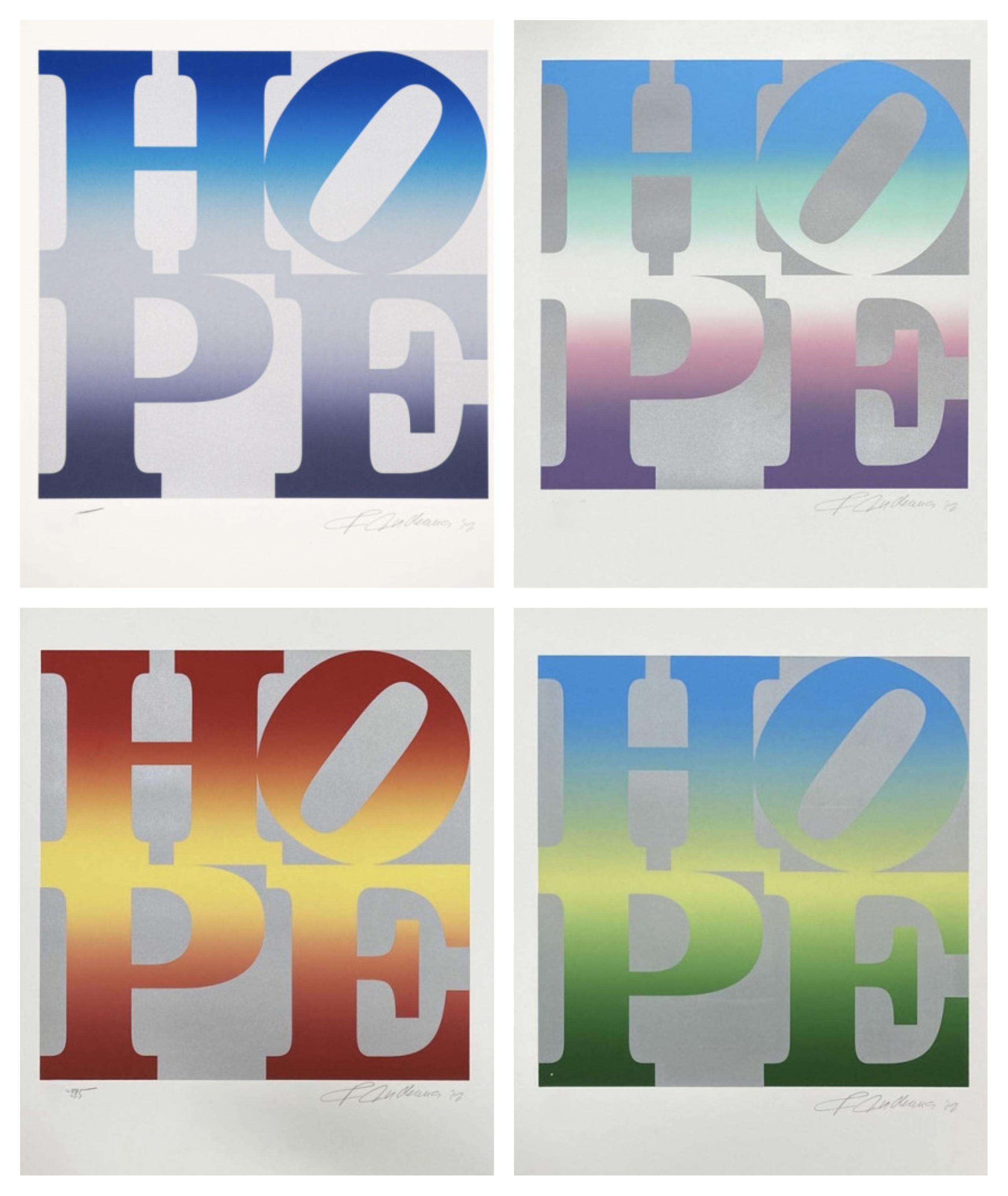 Four Season of Hope - Print by Robert Indiana