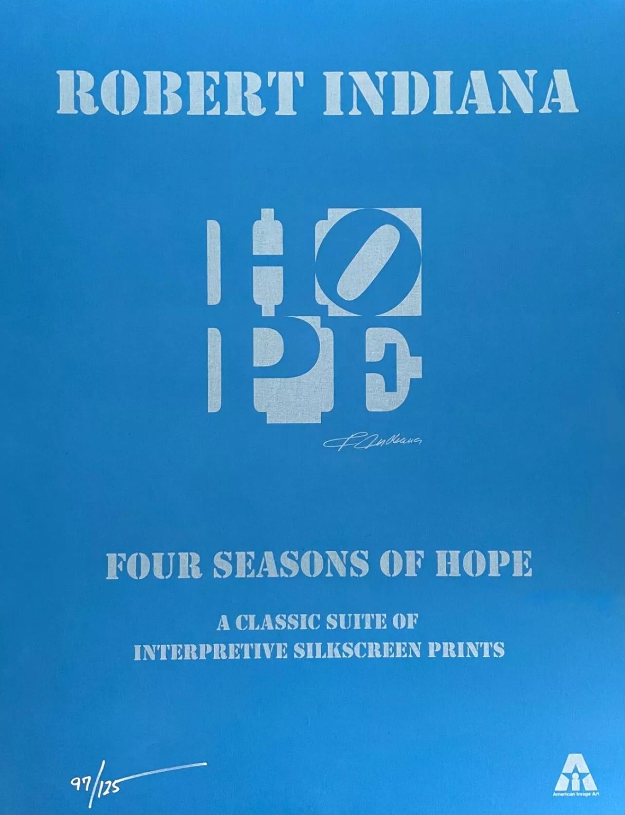 Four Seasons of HOPE (quattro opere d'arte), Robert Indiana in vendita 8