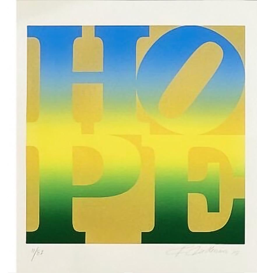 'Four Seasons of Hope Gold' Set of Four - Pop Art Print by Robert Indiana