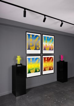 Four Seasons of Hope Set di serigrafie in oro, Pop Art, 2012, firmato