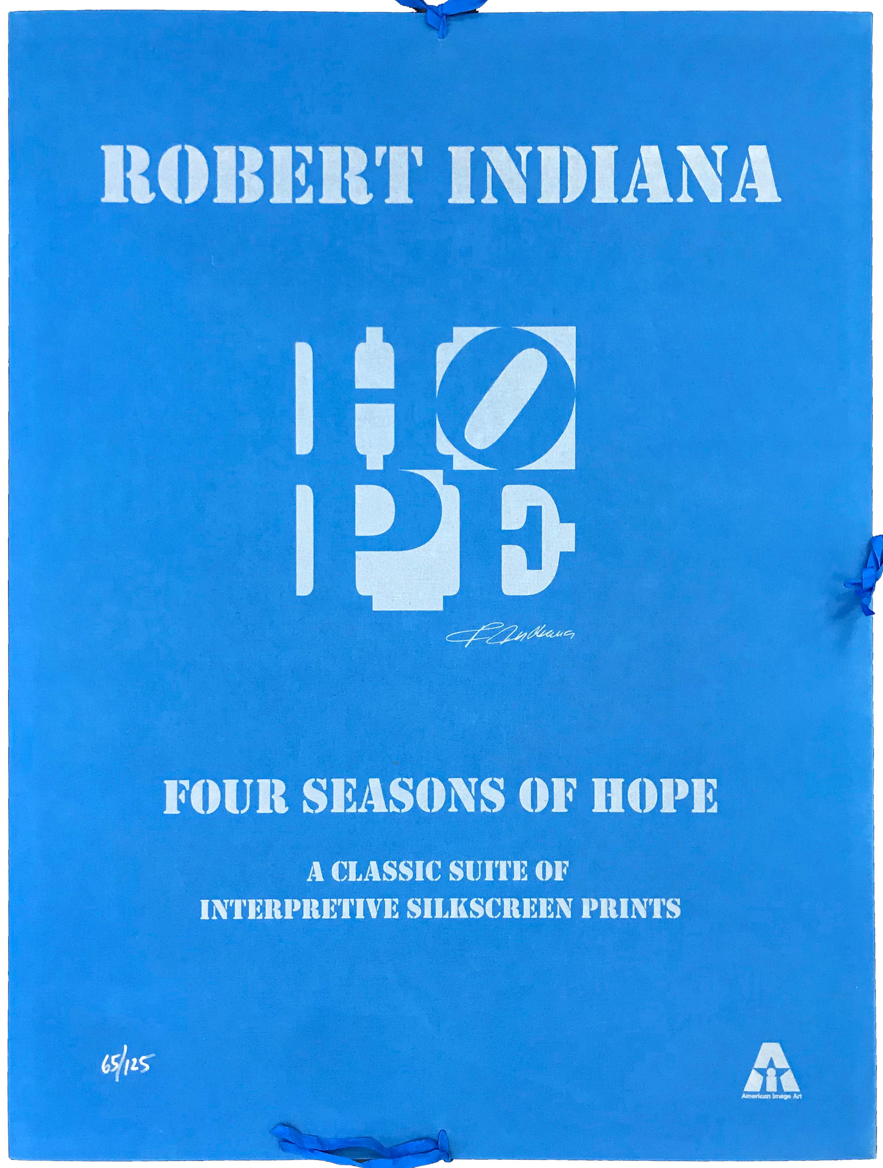 FOUR SEASONS OF HOPE PORTFOLIO (SILVER) - Print by Robert Indiana