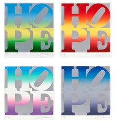 Quatre saisons d'espoir, portfolio complet de 4 tirages, édition argentée