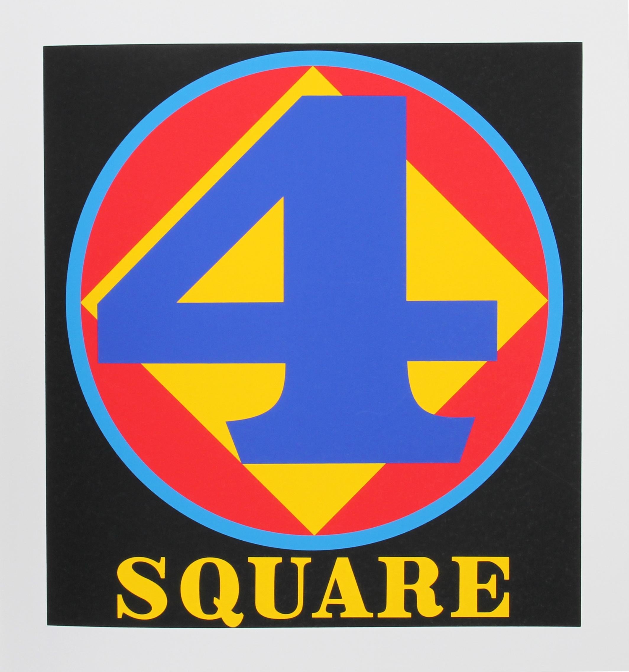 "Four Square", Serigraph from the American Dream Portfolio by Robert Indiana