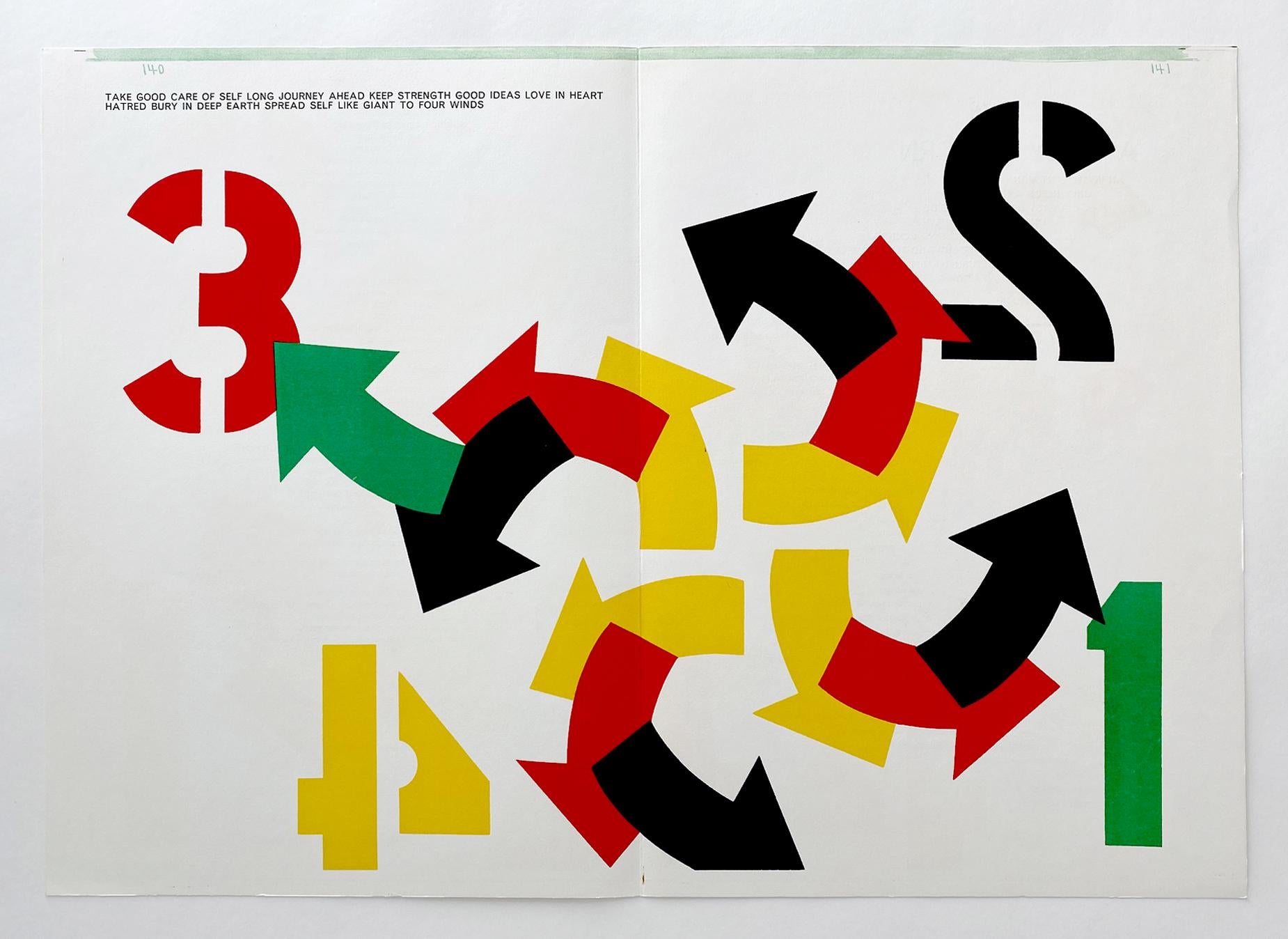 Four Winds from One Cent Life - Print by Robert Indiana
