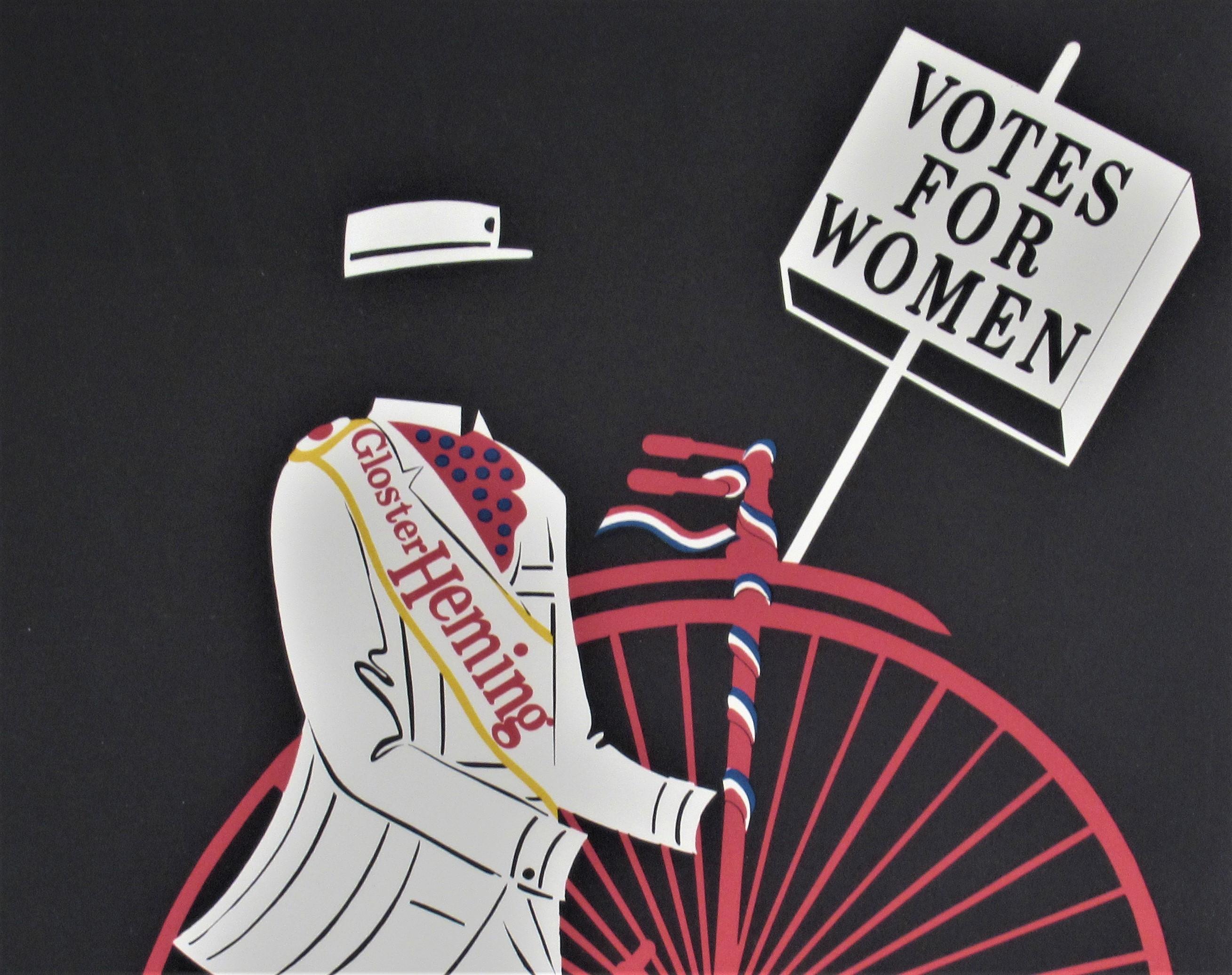 Heming Gloster Vote for Women - Pop Art Print par Robert Indiana