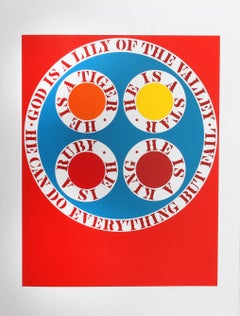 Dios es Lirio del Valle, de la Cartera Sueño Americano de Robert Indiana