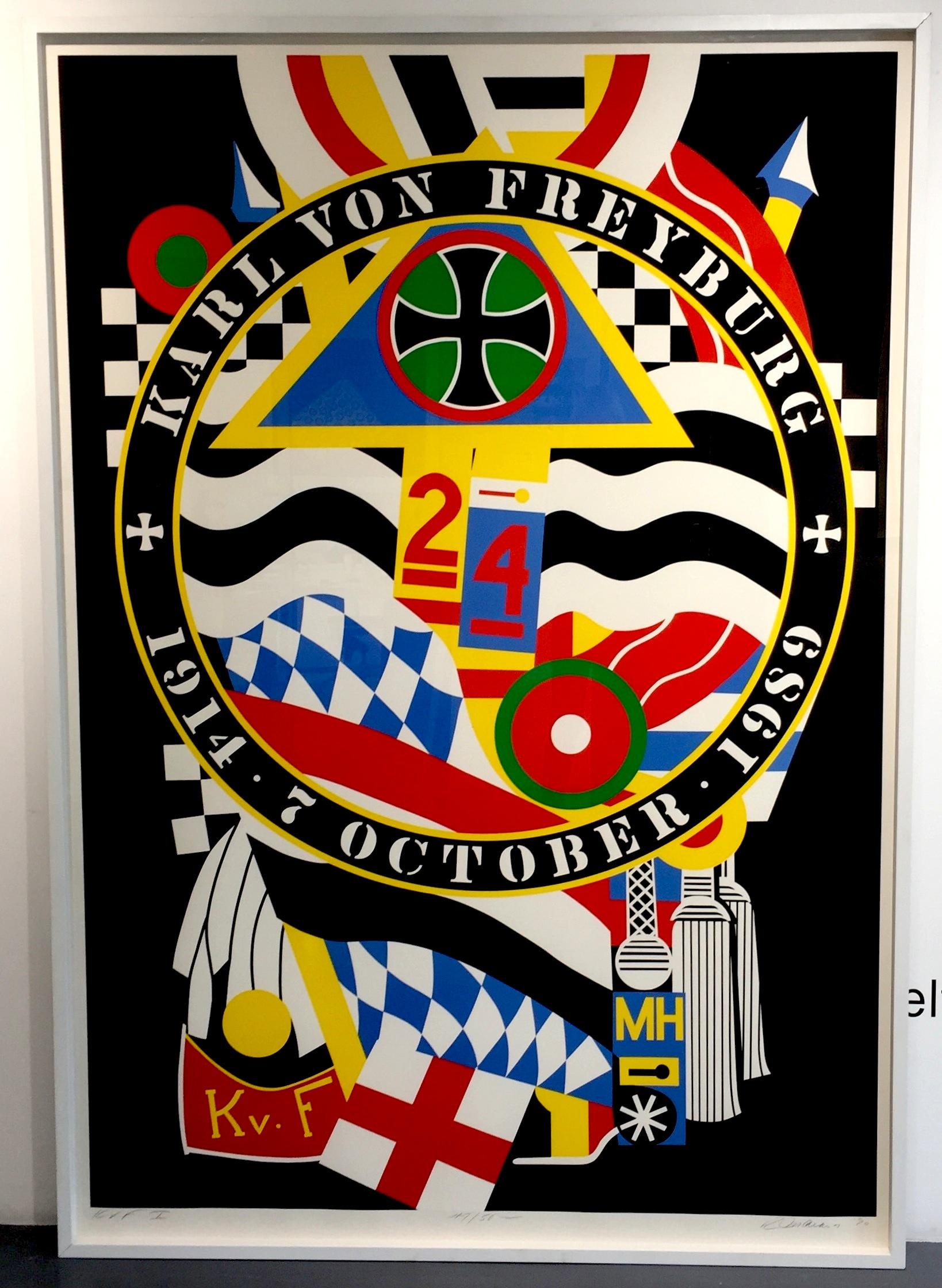 TECHNICAL INFORMATION

Robert Indiana
The Hartley Elegies KvF I	
1990	
Screenprint	
77 x 53 in.	
Edition of 50	
Pencil signed & numbered

Catalogue raisonne: Sheehan 145 

Accompanied with COA by Gregg Shienbaum Fine Art

Condition: This work is in