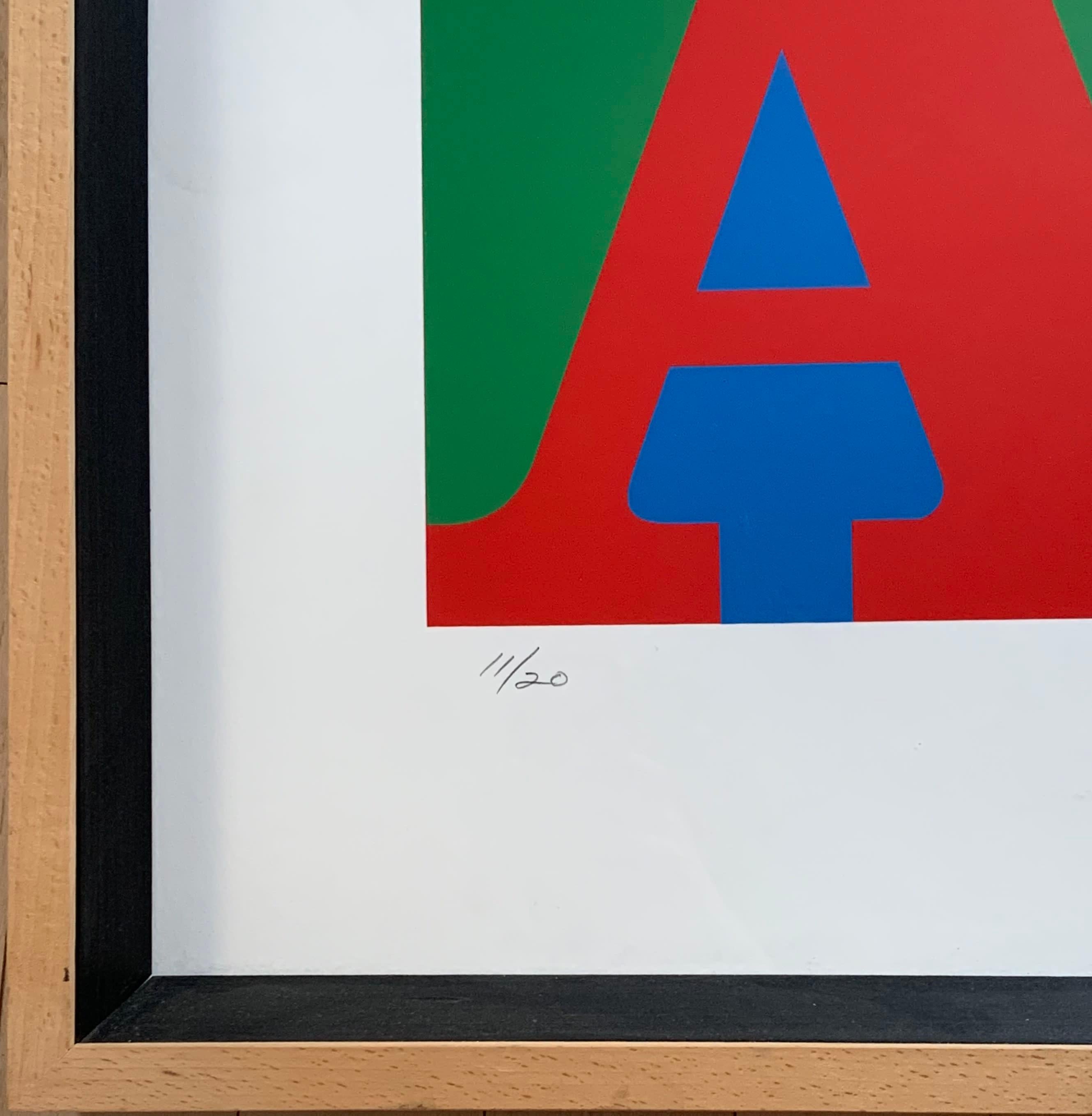 GUARIGIONE - Print Beige di Robert Indiana
