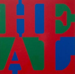 HEAL (Red, Green, Blue Variation), Robert Indiana