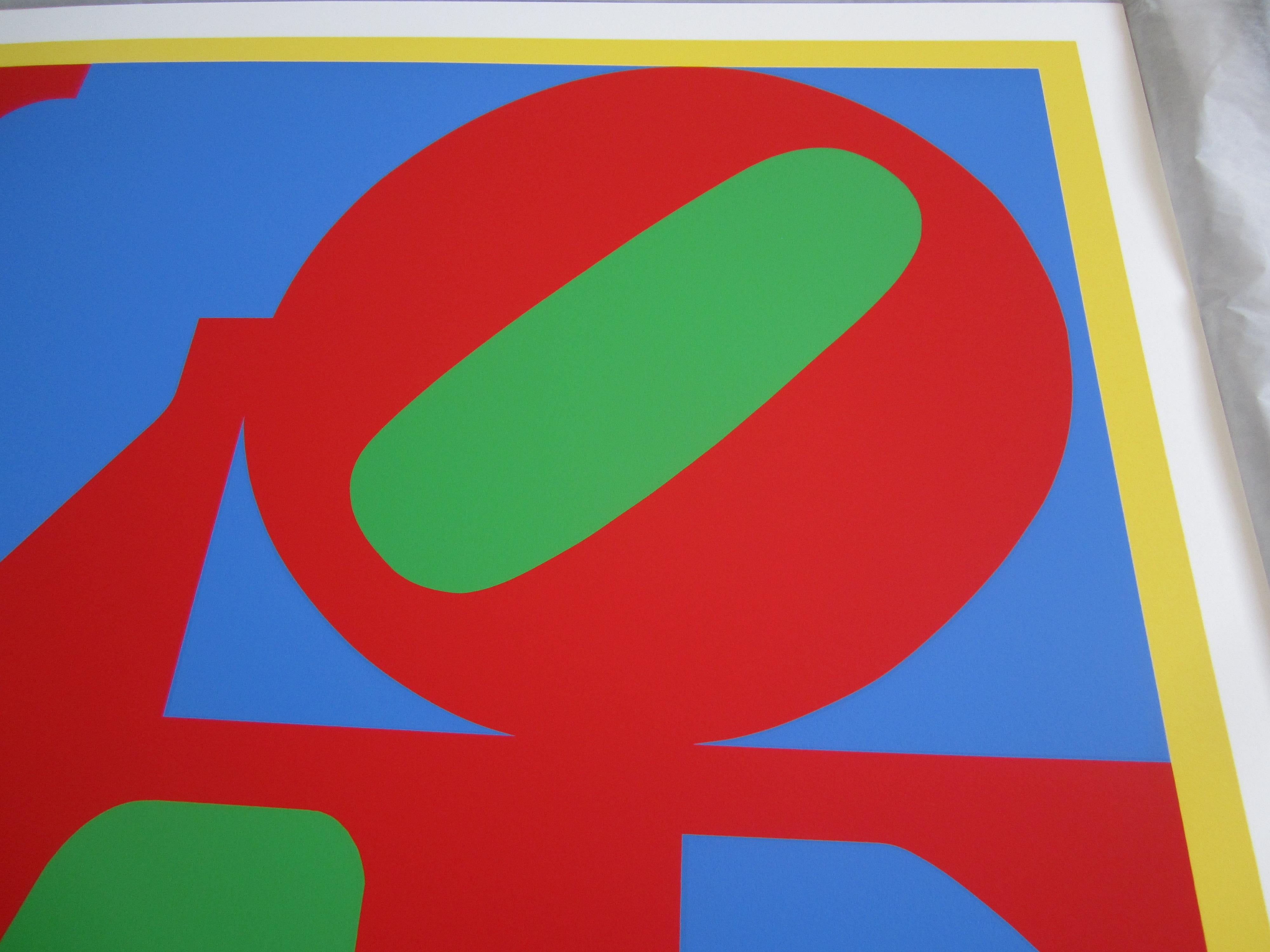 L'amore per l'elioterapia - Print Pop Art di Robert Indiana