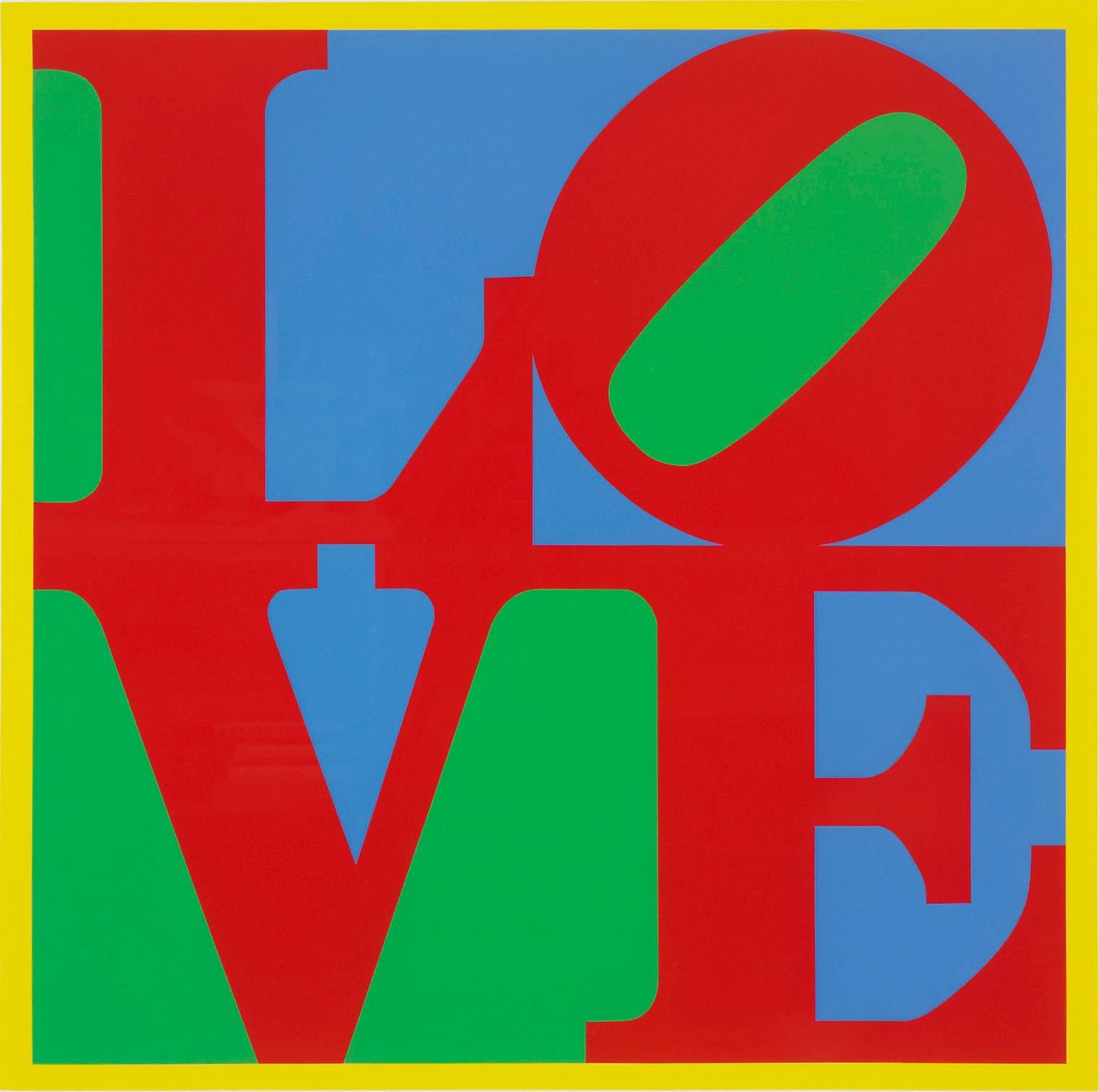 L'amore per l'elioterapia - Print di Robert Indiana