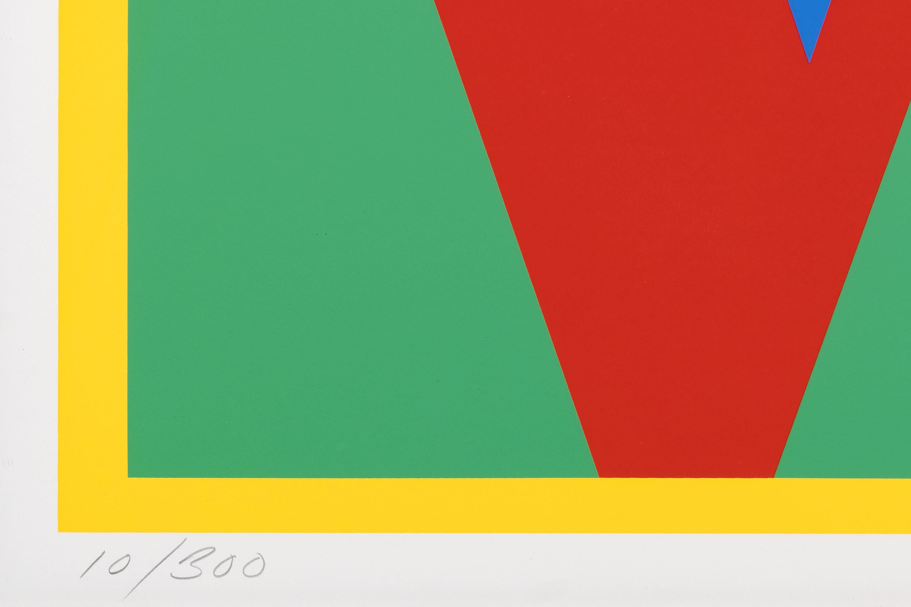 L'amour en héliothérapie - Sérigraphie pop art de l'amour iconique en couleurs, 1995 - Rouge Print par Robert Indiana