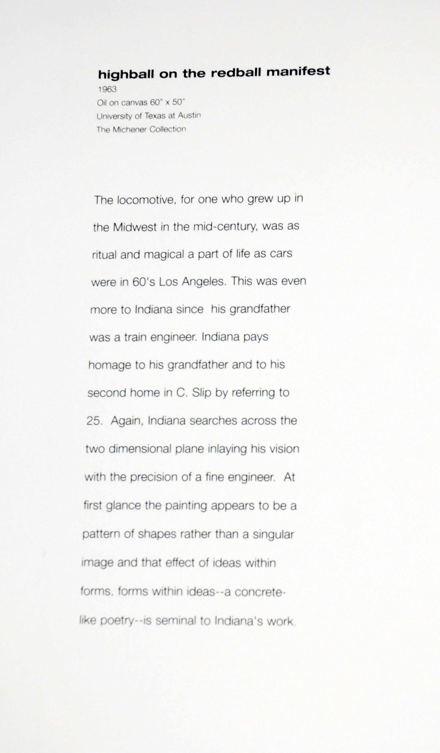 Highball on the Redball Manifest For Sale 5