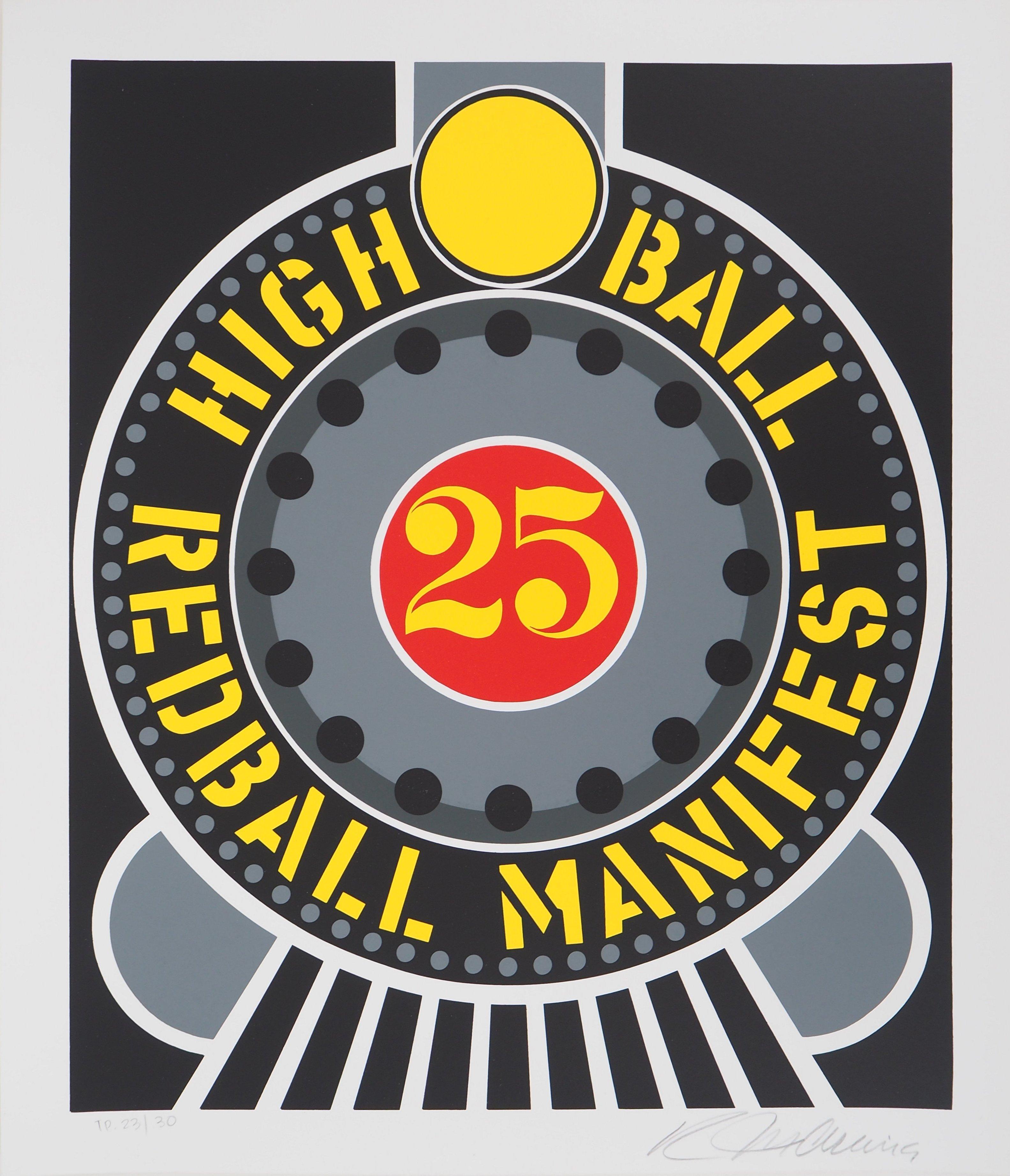 Highball on the Redball Manifest - Original screenprint, Handsigned -Certificate