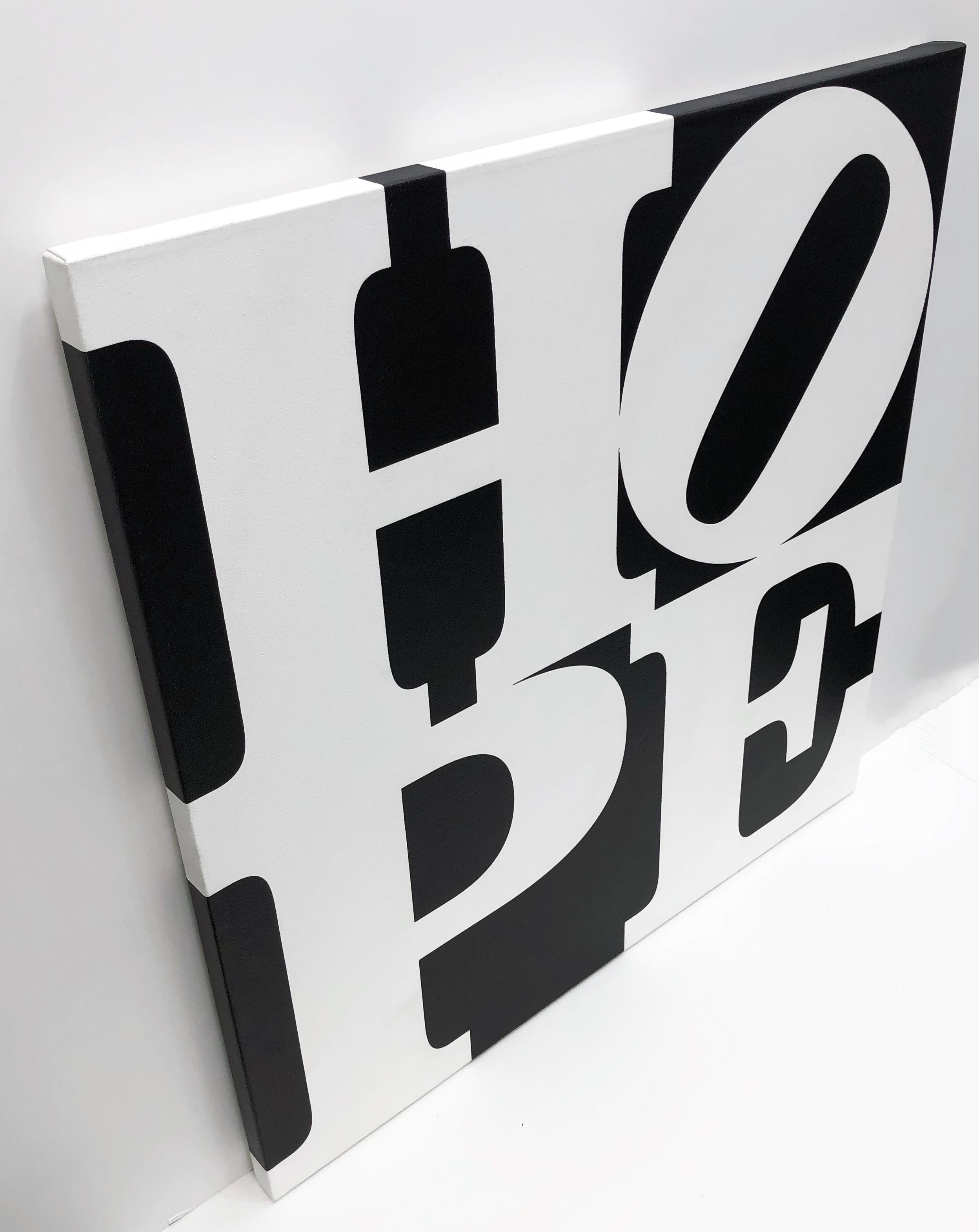 HOPE (B/W) - Print by Robert Indiana