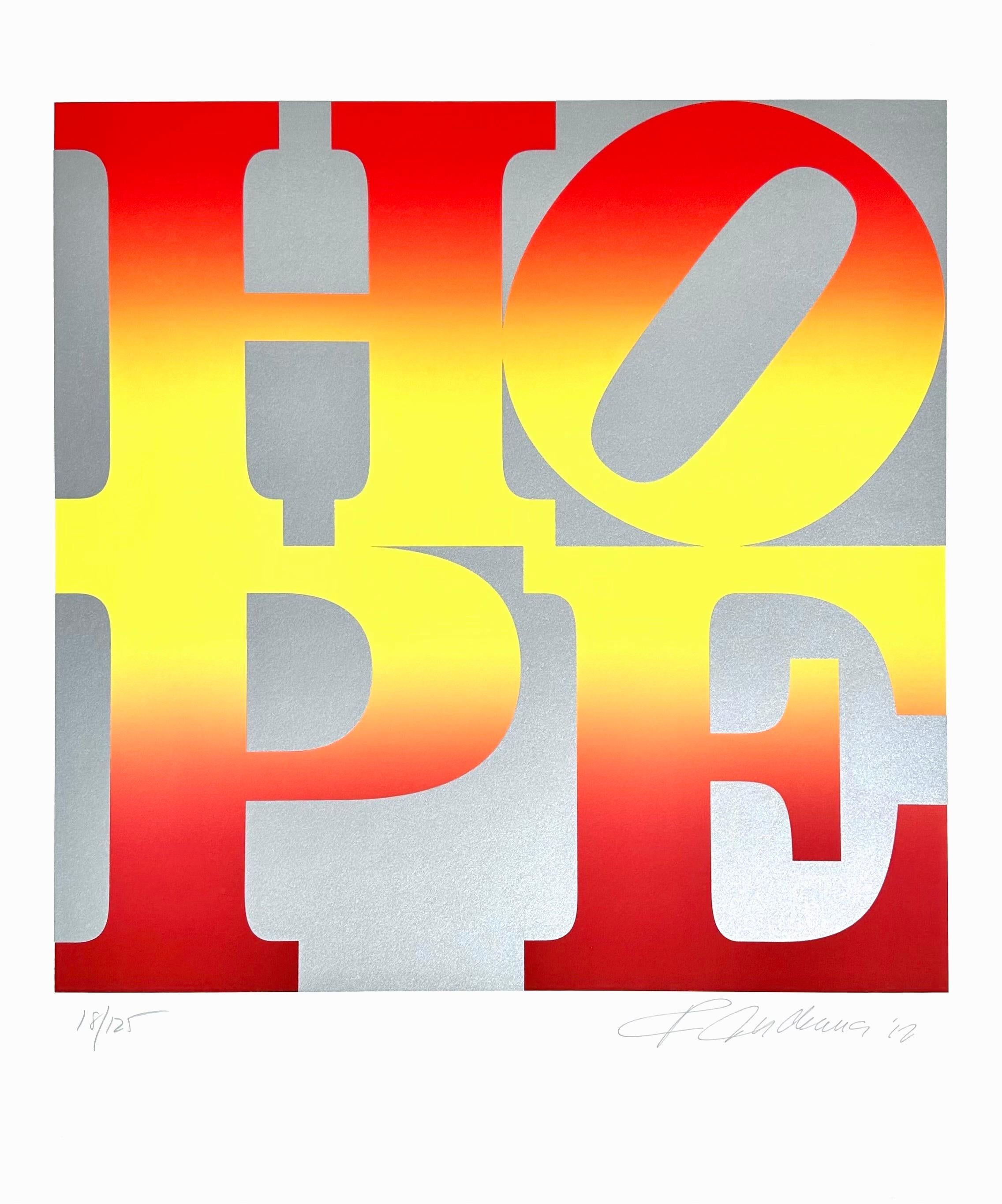 Artista: Robert Indiana (1928-2018)
Título: ESPERANZA (Otoño)
Año: 2012
Medio: Serigrafía sobre papel Coventry Rag
Edición: 18/125, más pruebas
Tamaño: 35,25 x 25,5 pulgadas
Estado: Excelente
Inscripción: Firmada a bolígrafo, fechada y numerada