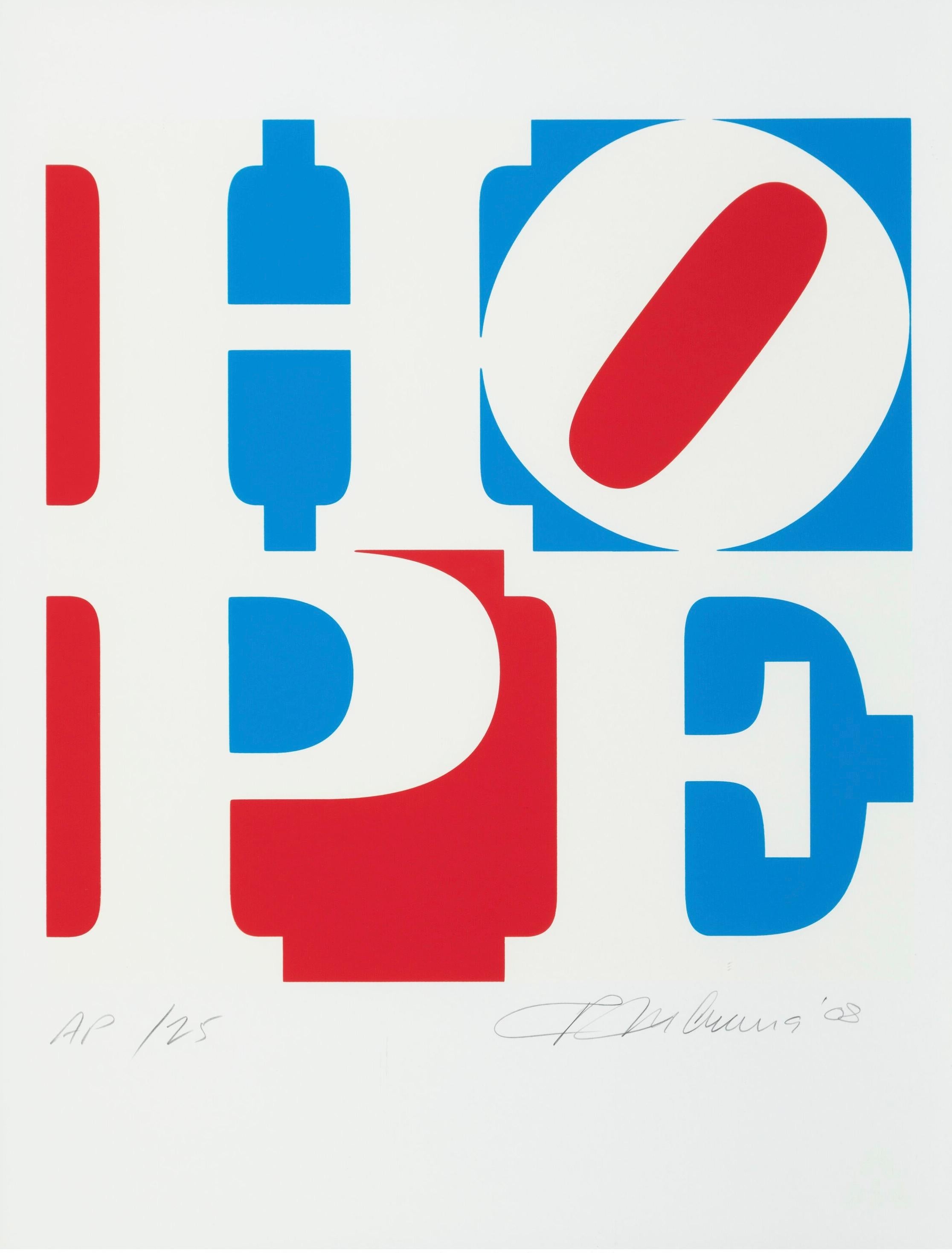Hope (Red, White, and Blue) - Print by Robert Indiana