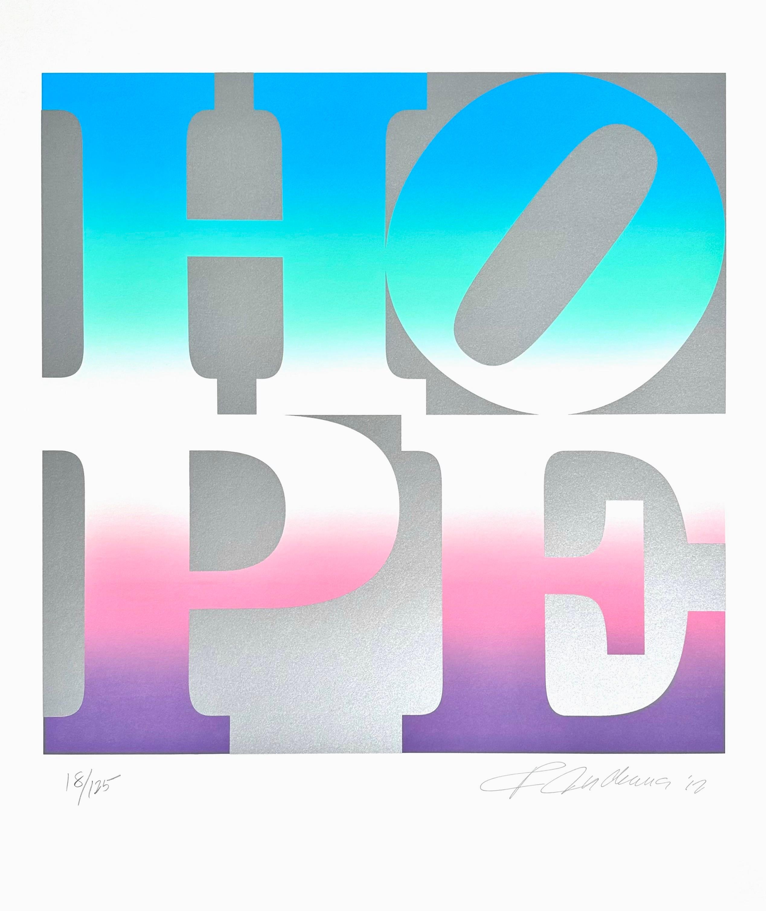 Artista: Robert Indiana (1928-2018)
Título: ESPERANZA (Primavera)
Año: 2012
Medio: Serigrafía sobre papel Coventry Rag
Edición: 18/125, más pruebas
Tamaño: 35,25 x 25,5 pulgadas
Estado: Excelente
Inscripción: Firmada a bolígrafo, fechada y numerada