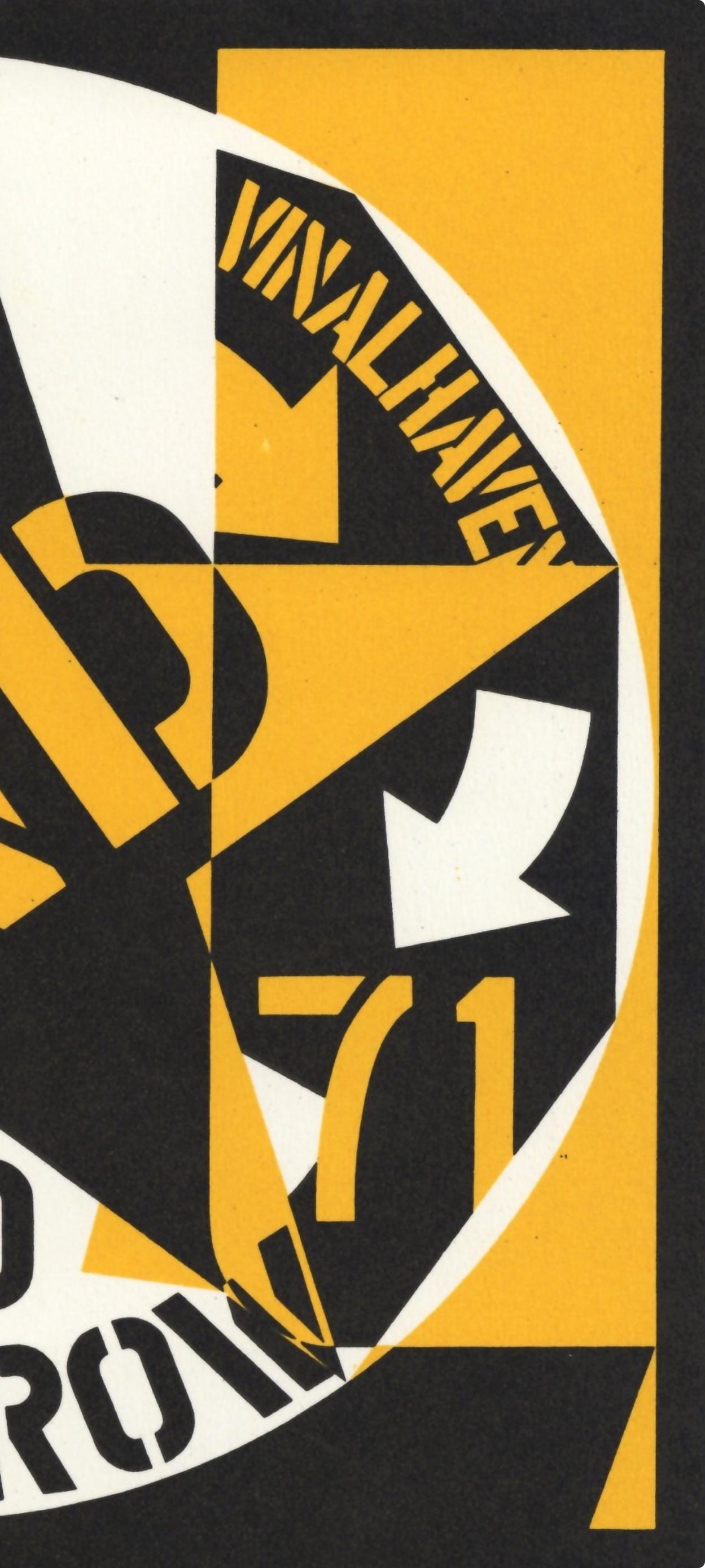 Indiana, Composition (Sheehan 78), XXe Siècle (après) - Noir Abstract Print par Robert Indiana