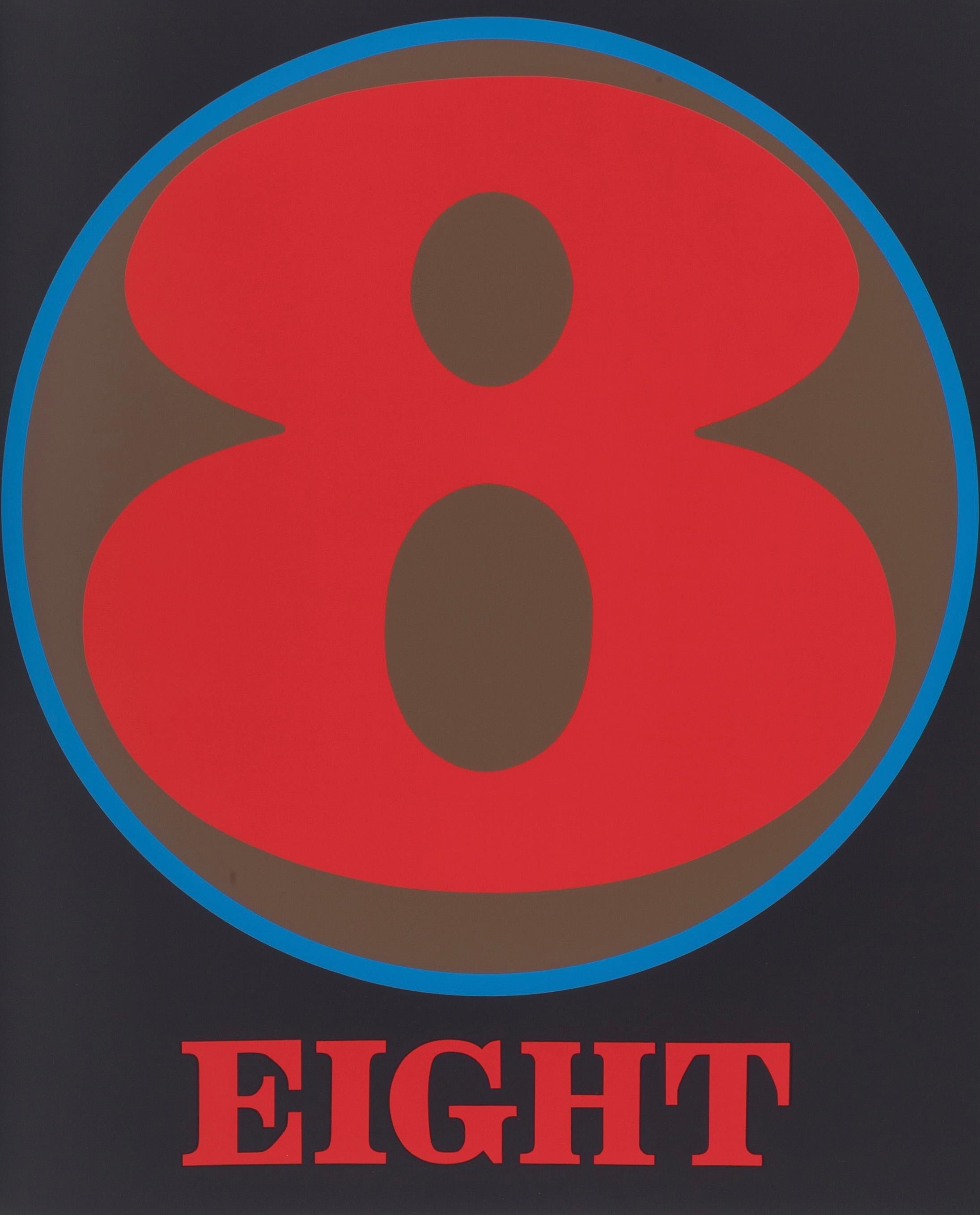 Landscape Print de Robert Indiana - Indiana, Ocho (Sheehan 46-55), Números (después)