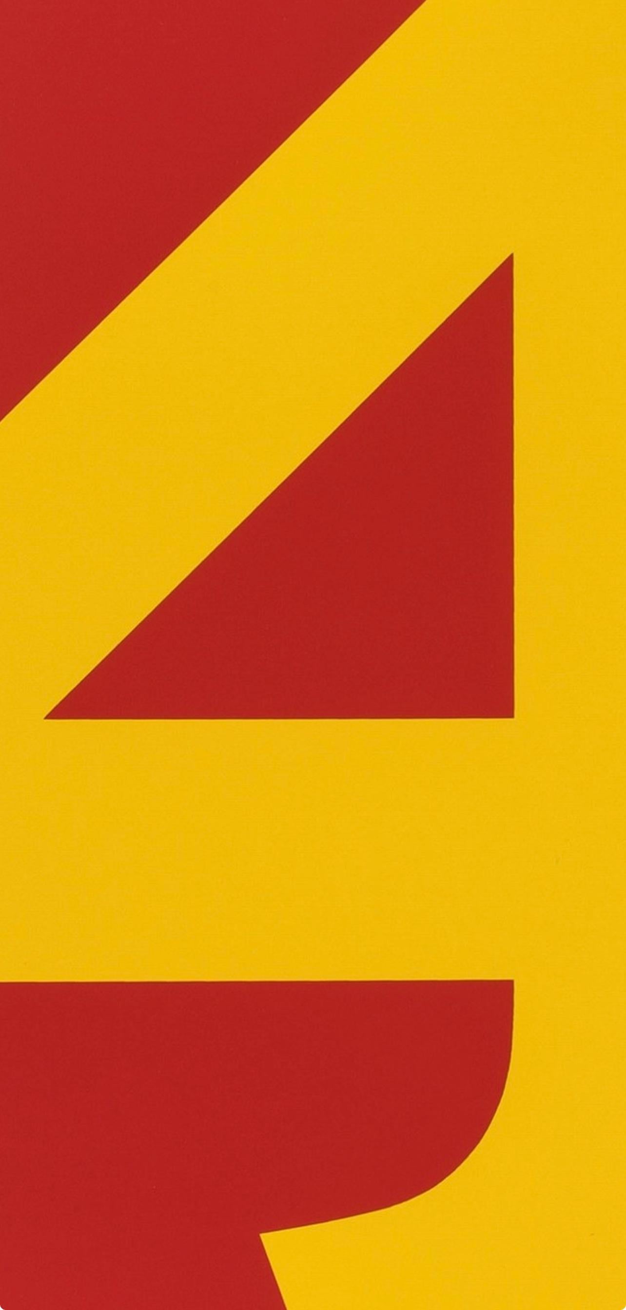 Indiana, Cuatro (Sheehan 46-55), Números (después) - Print Arte pop de Robert Indiana