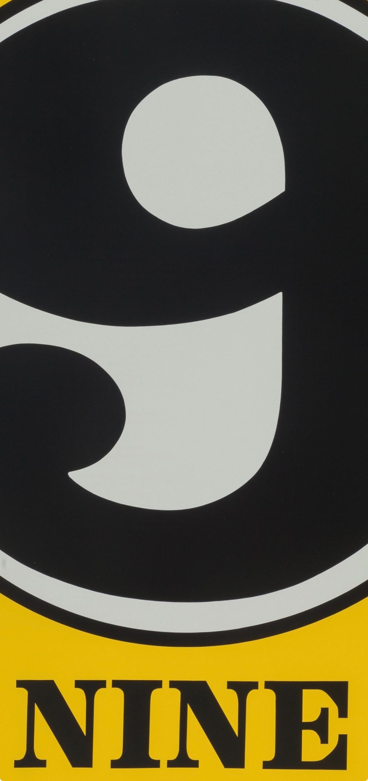 Indiana, Nove (Sheehan 46-55), Numeri (dopo) - Print di Robert Indiana
