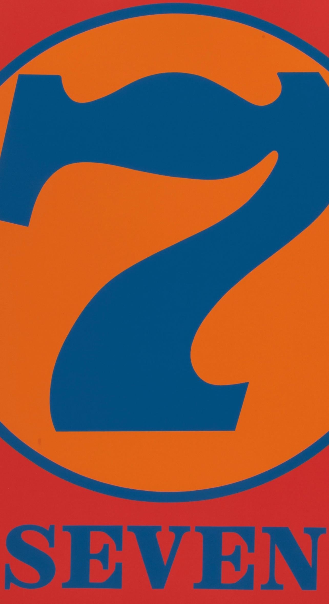 Indiana, Siete (Sheehan 46-55), Números (después) - Print de Robert Indiana