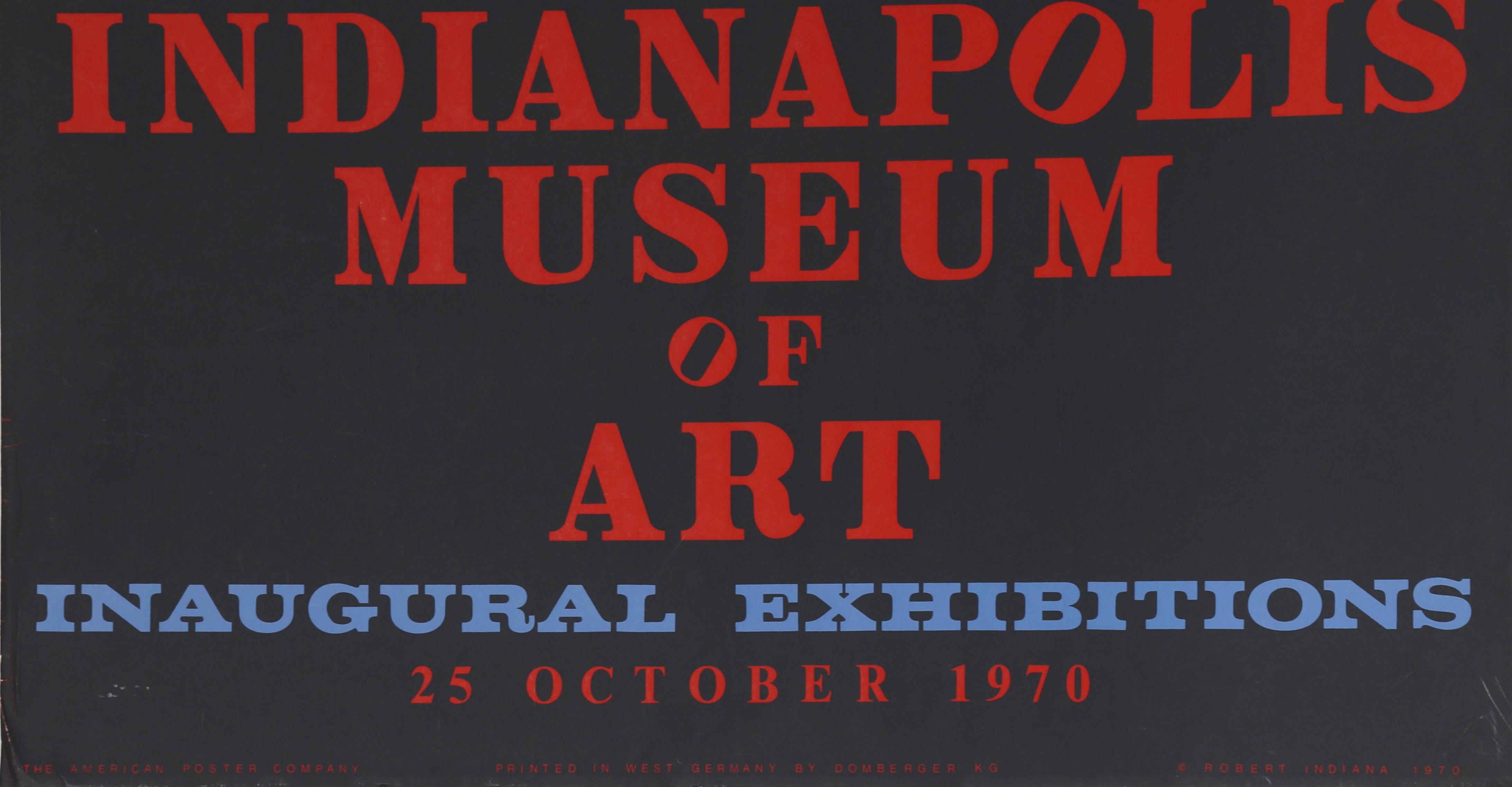 Indianapolis Museum of Art, 1970, Screenprint by Robert Indiana For Sale 1
