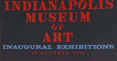 Indianapolis Museum of Art, 1970, Pop-Art-Raumteilerplakat von Robert Indiana