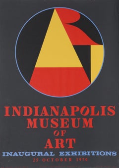 Indianapolis Museum of Art, 1970, poster serigrafico Pop Art di Robert Indiana