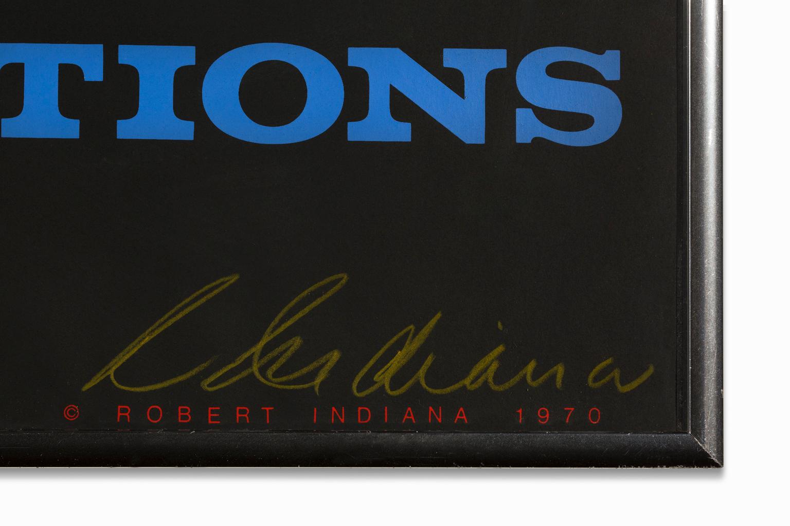 «Indianapolis Museum of Art Inaugural Exhibitions », sérigraphie couleur, signée en vente 1