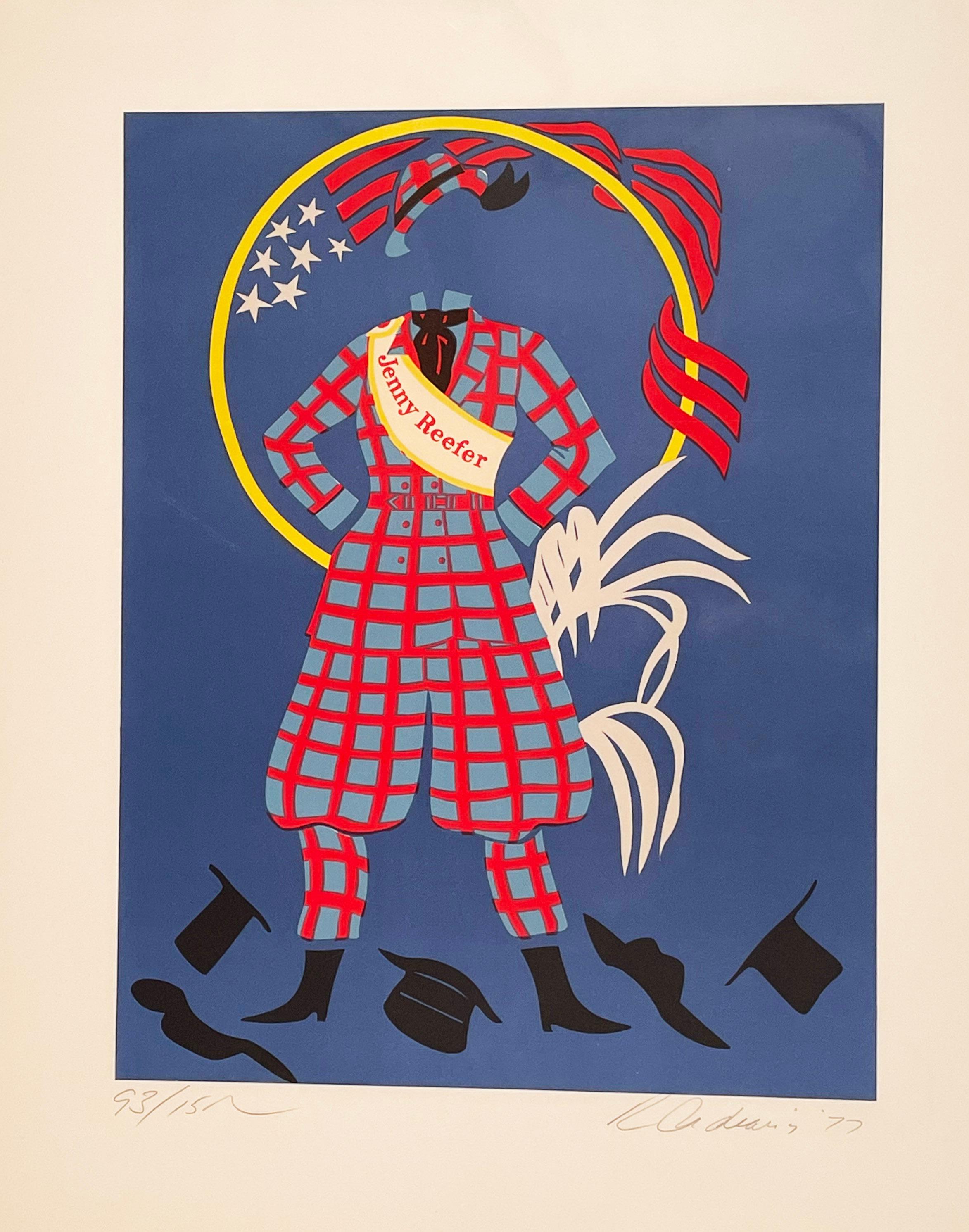 Robert Indiana Figurative Print – JENNY REEFER