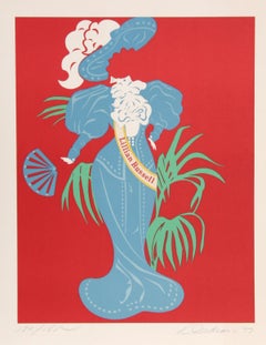 Lillian Russell, Signed Pop Art Lithograph by Robert Indiana