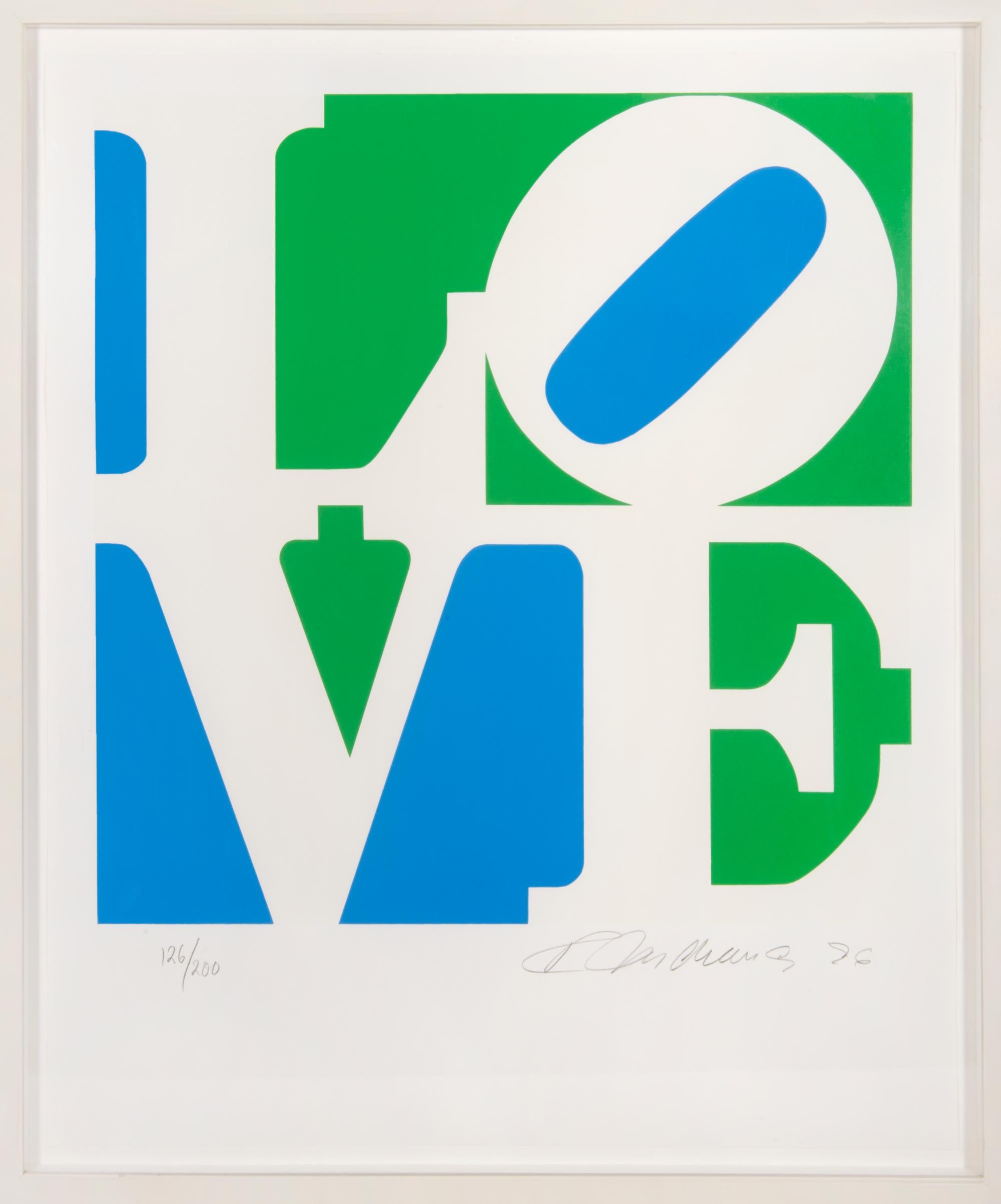 Love from The Book of Love - Print by Robert Indiana