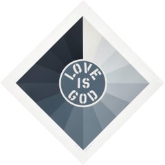 Love Is God Screen Print, Contemporary, Signed, 2014, 84x84 Inches