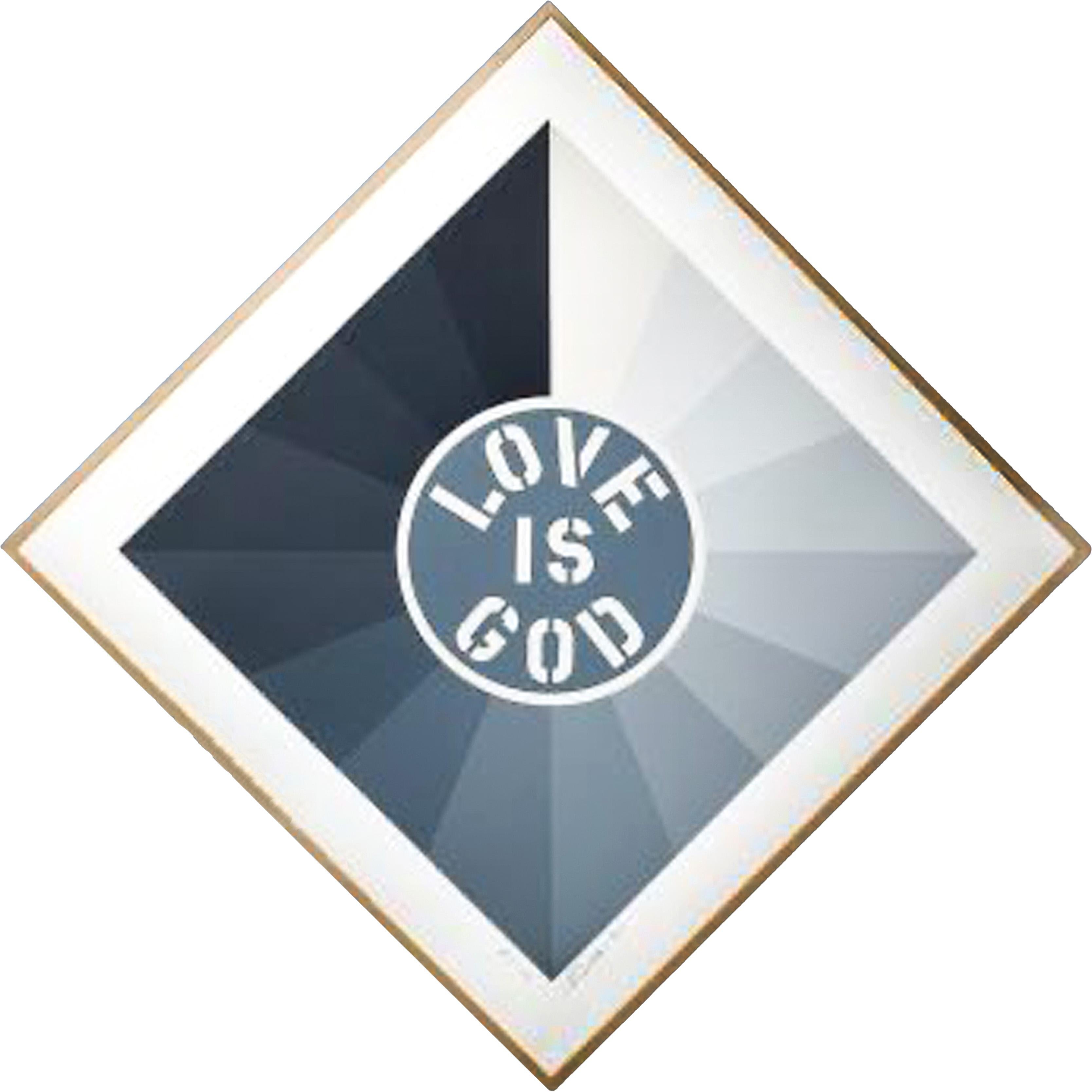 Figurative Print di Robert Indiana - "L'amore è Dio