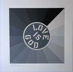 Love Is God, Silkscreen on 2 ply Rising Museum Board Signed 33/50 Iconic work