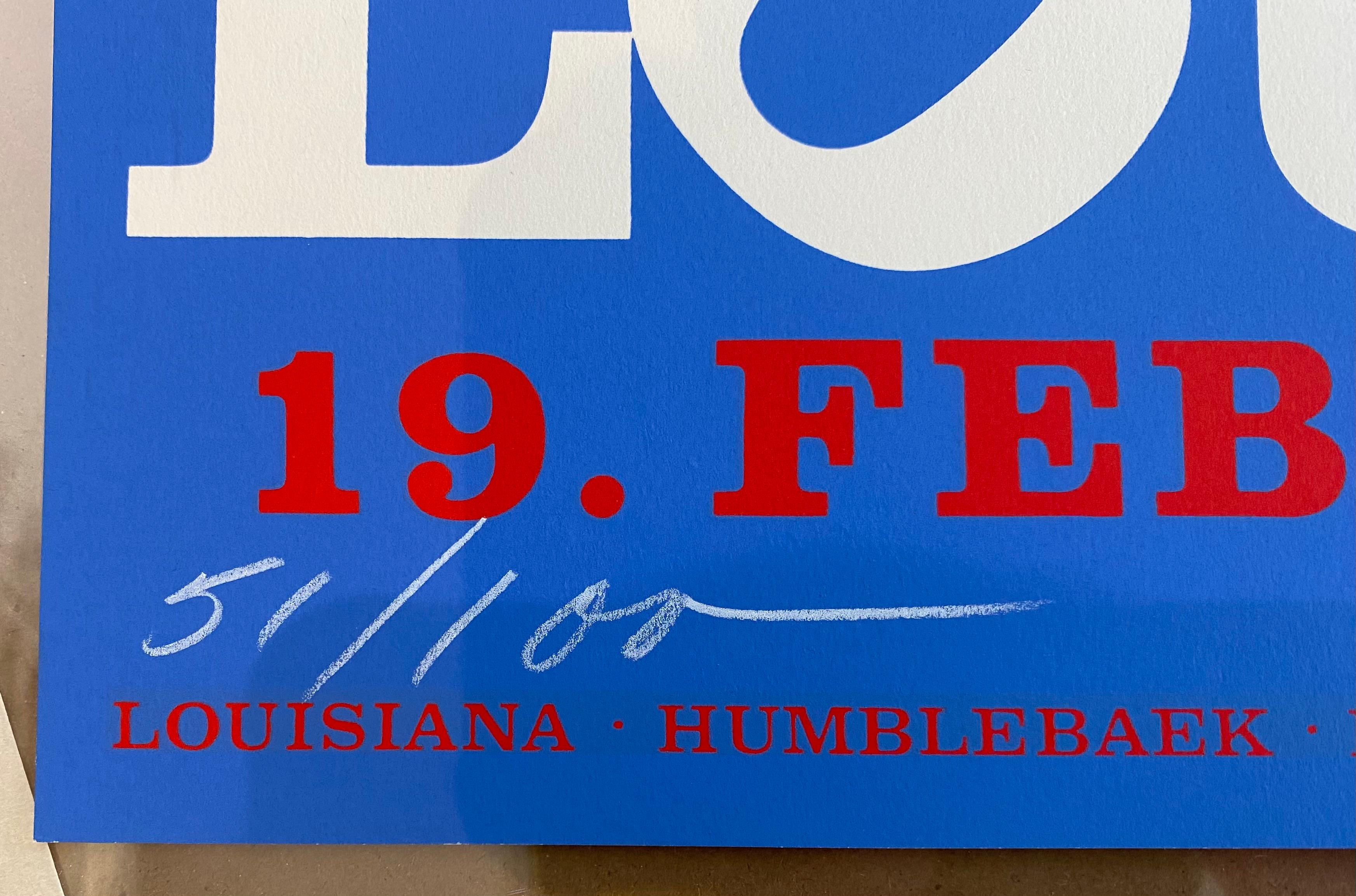 LIEBE Louisiana (Pop-Art), Print, von Robert Indiana