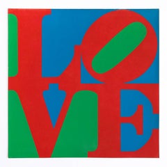 LOVE – Original MoMA Weihnachtskarte, Siebdruck, 1965, Pop-Art, 20. Jahrhundert
