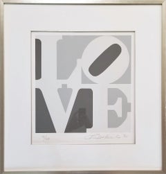 LOVE (Plate 4) /// Pop Art Robert Indiana sérigraphie d'après-guerre New York Minimal