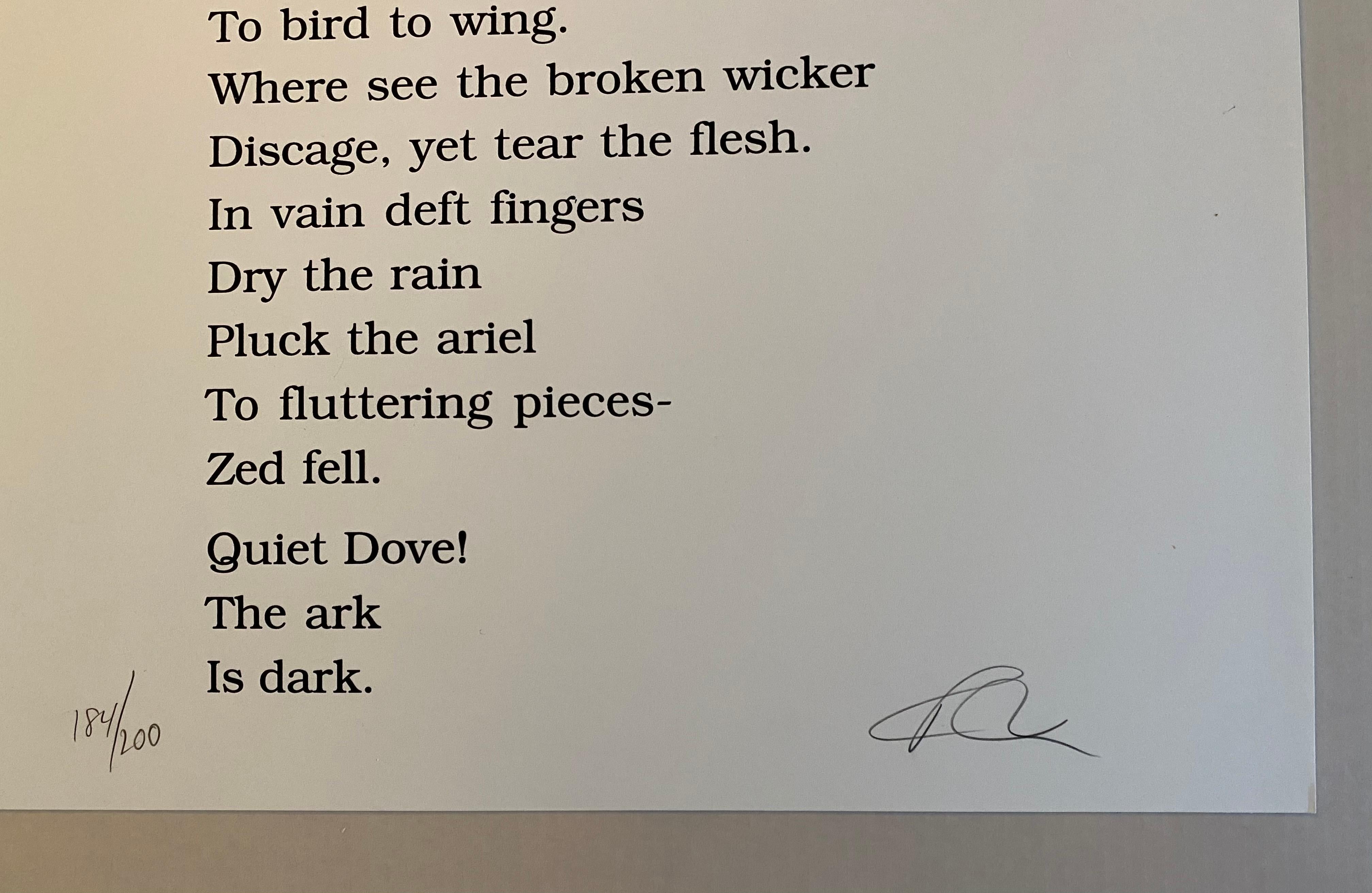 LOVE : Quiet, The Dove (De la collection The Book of Love Portfolio) en vente 1