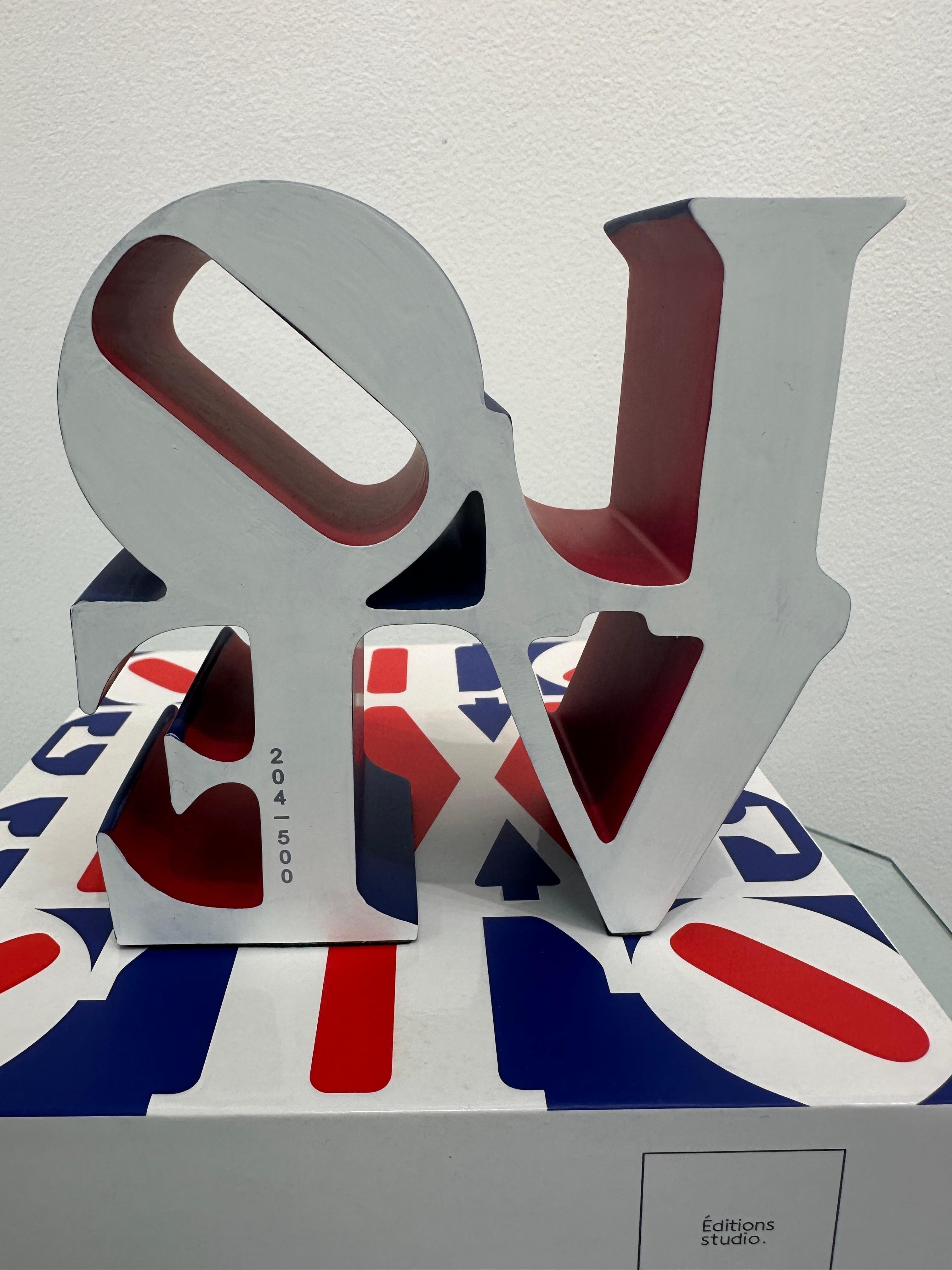 LOVE Red, Blue and White - Pop Art Print by Robert Indiana