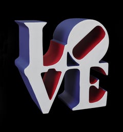 LOVE Red, Blue and White