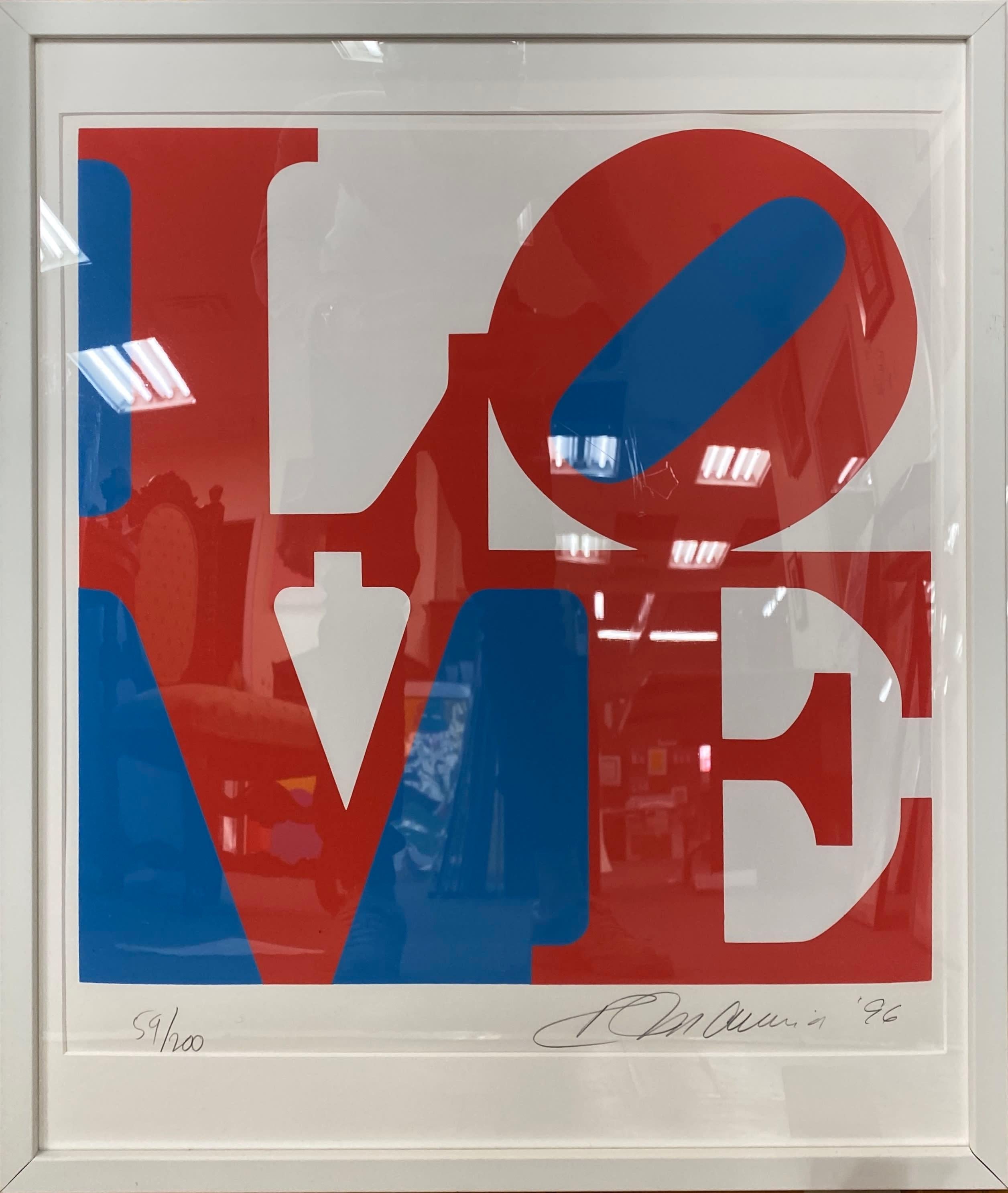 Robert Indiana Print - Love (Red, White, Blue)