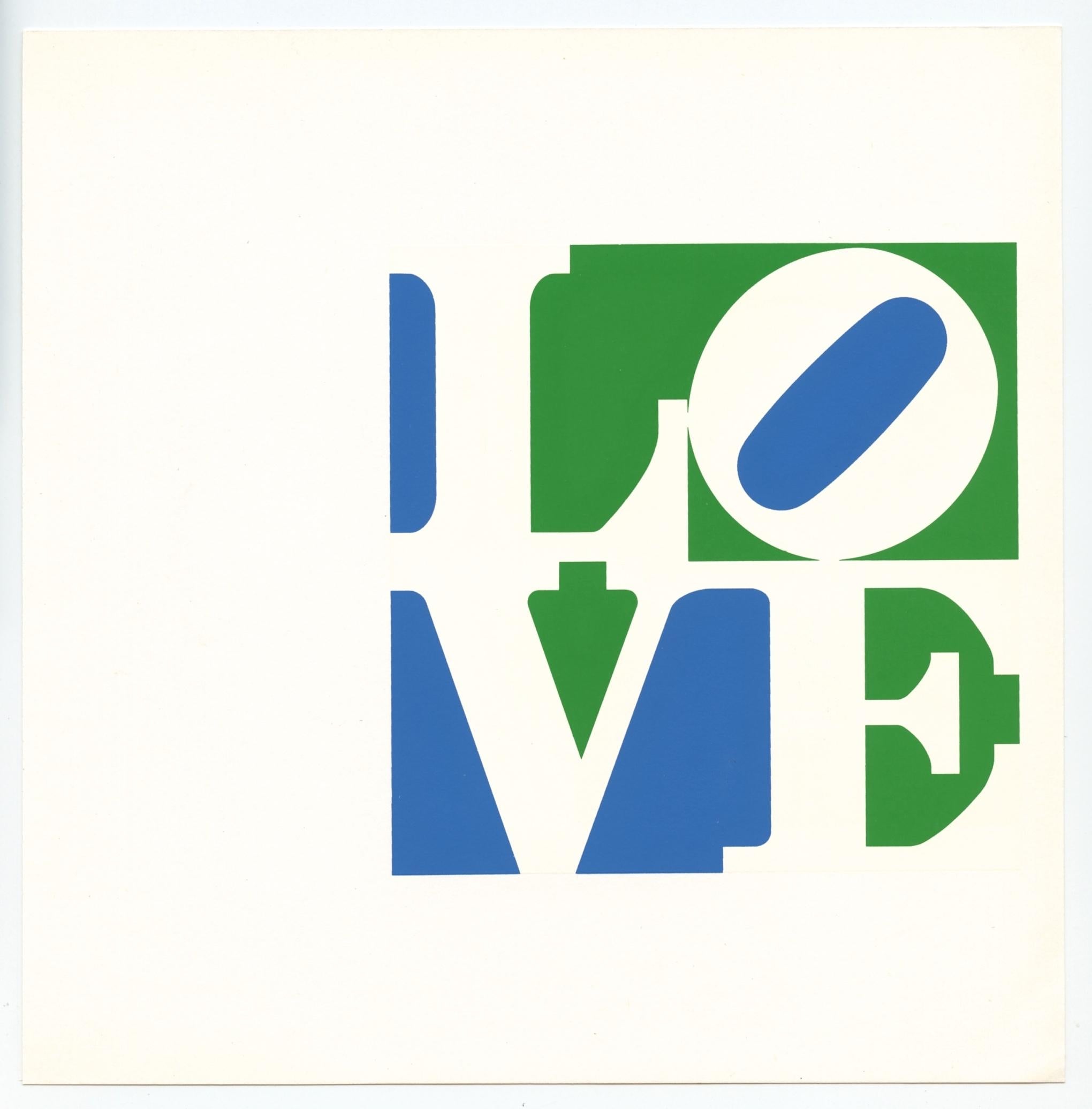 (After) Robert Indiana Figurative Print - "LOVE" serigraph