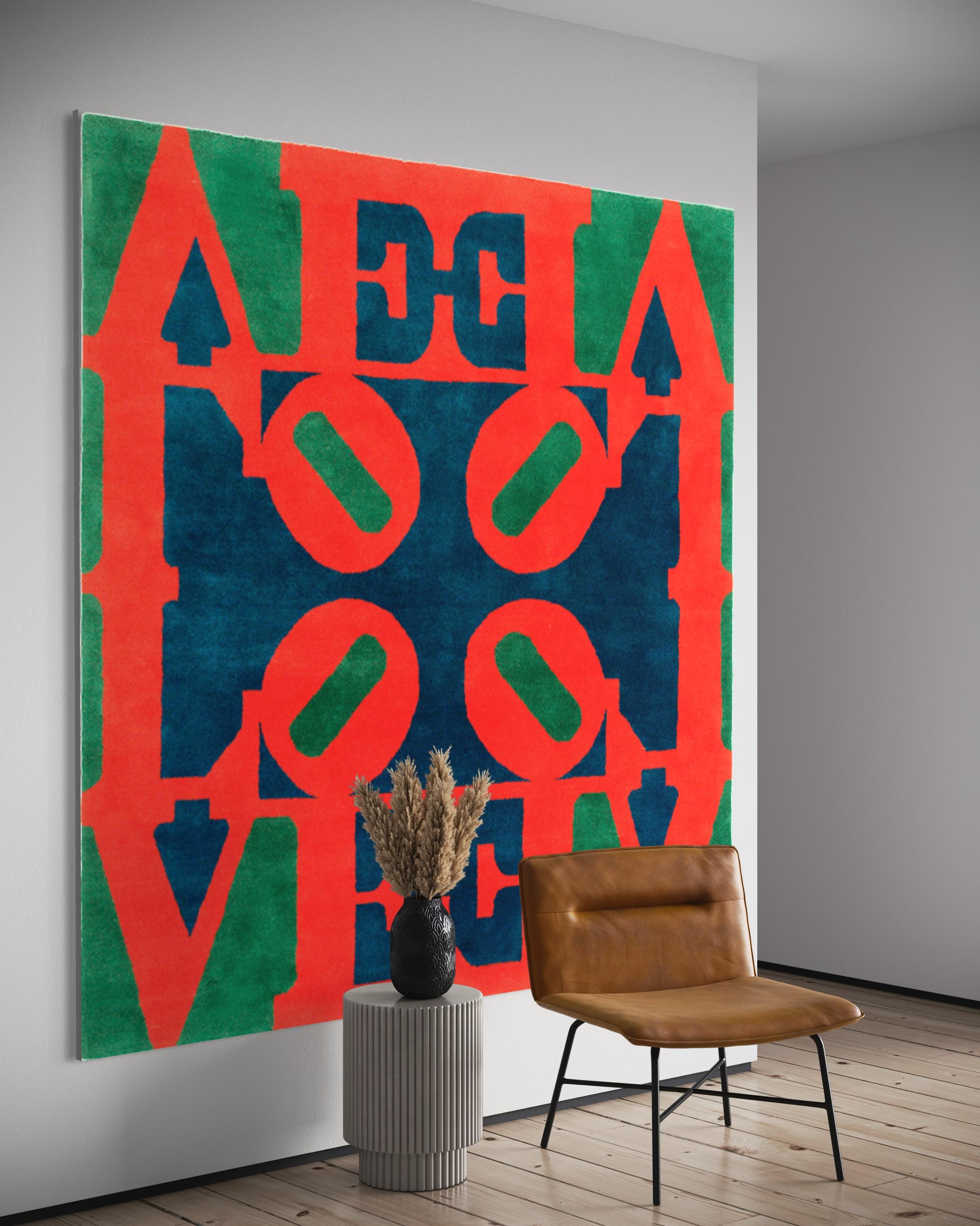 Love Tapestry - Print by Robert Indiana