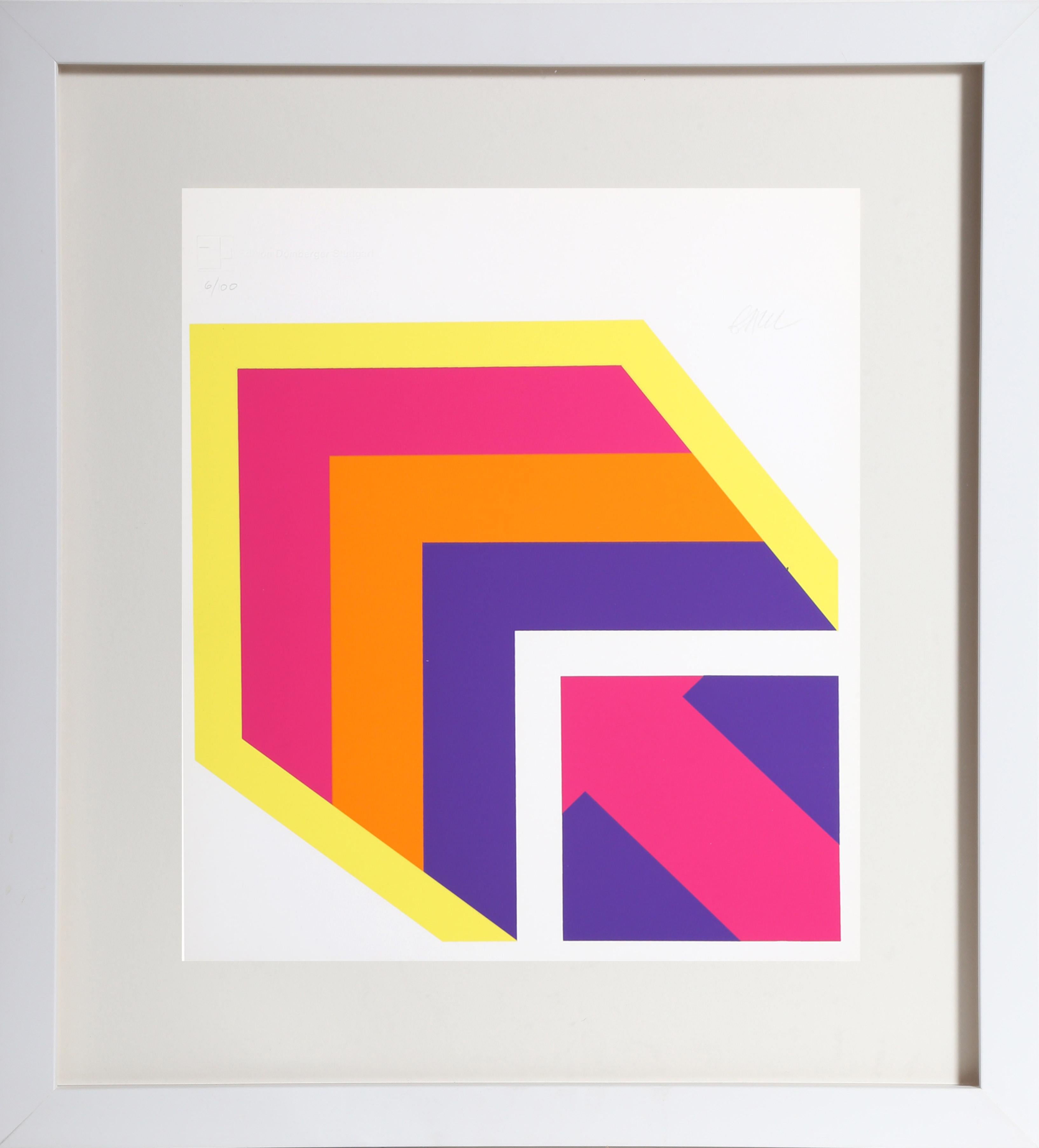 Robert Indiana Abstract Print - May, OP Art Print by Winfred Gaul 1969