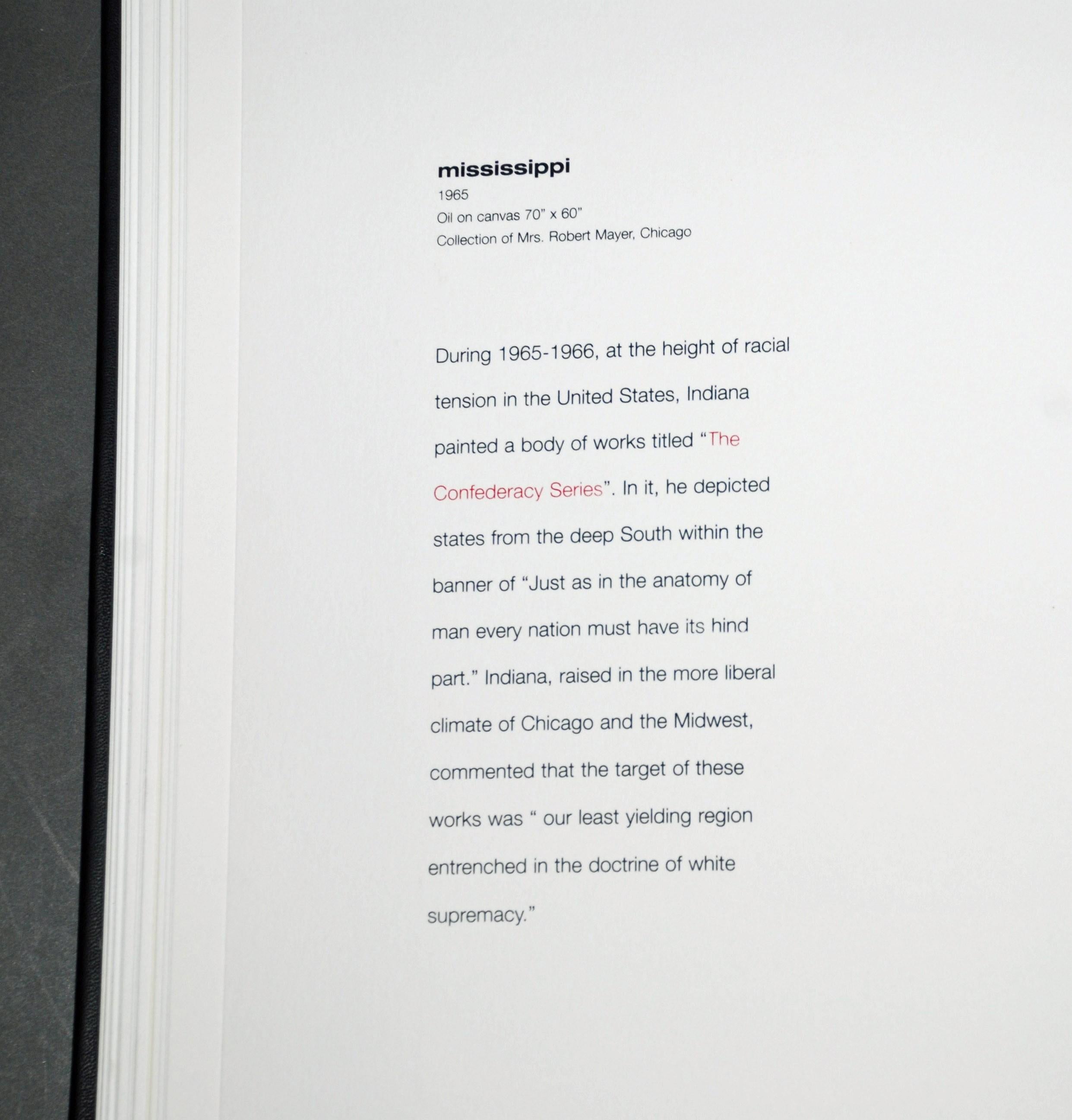 Mississippi, da Il sogno americano - Print Astratto di Robert Indiana